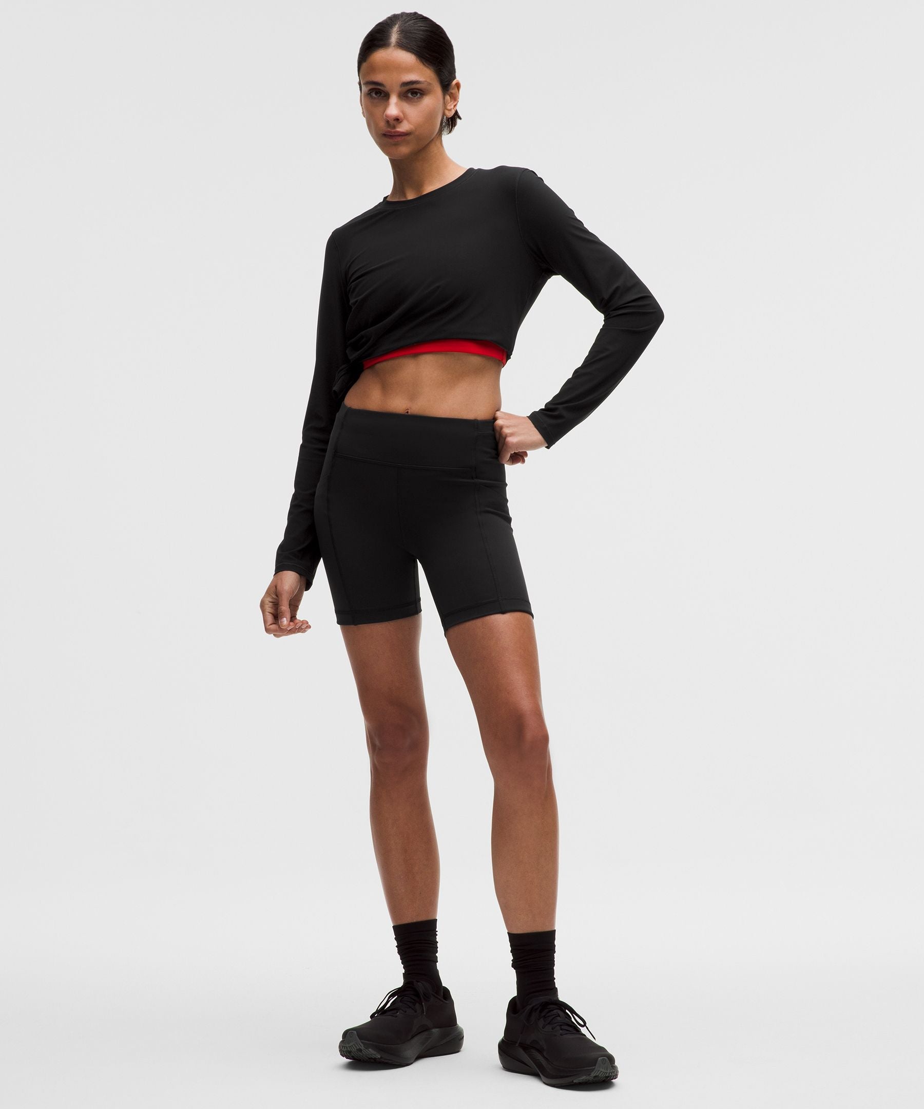 Lululemon Women's UV-Protective Side Ruched Running Long Sleeve