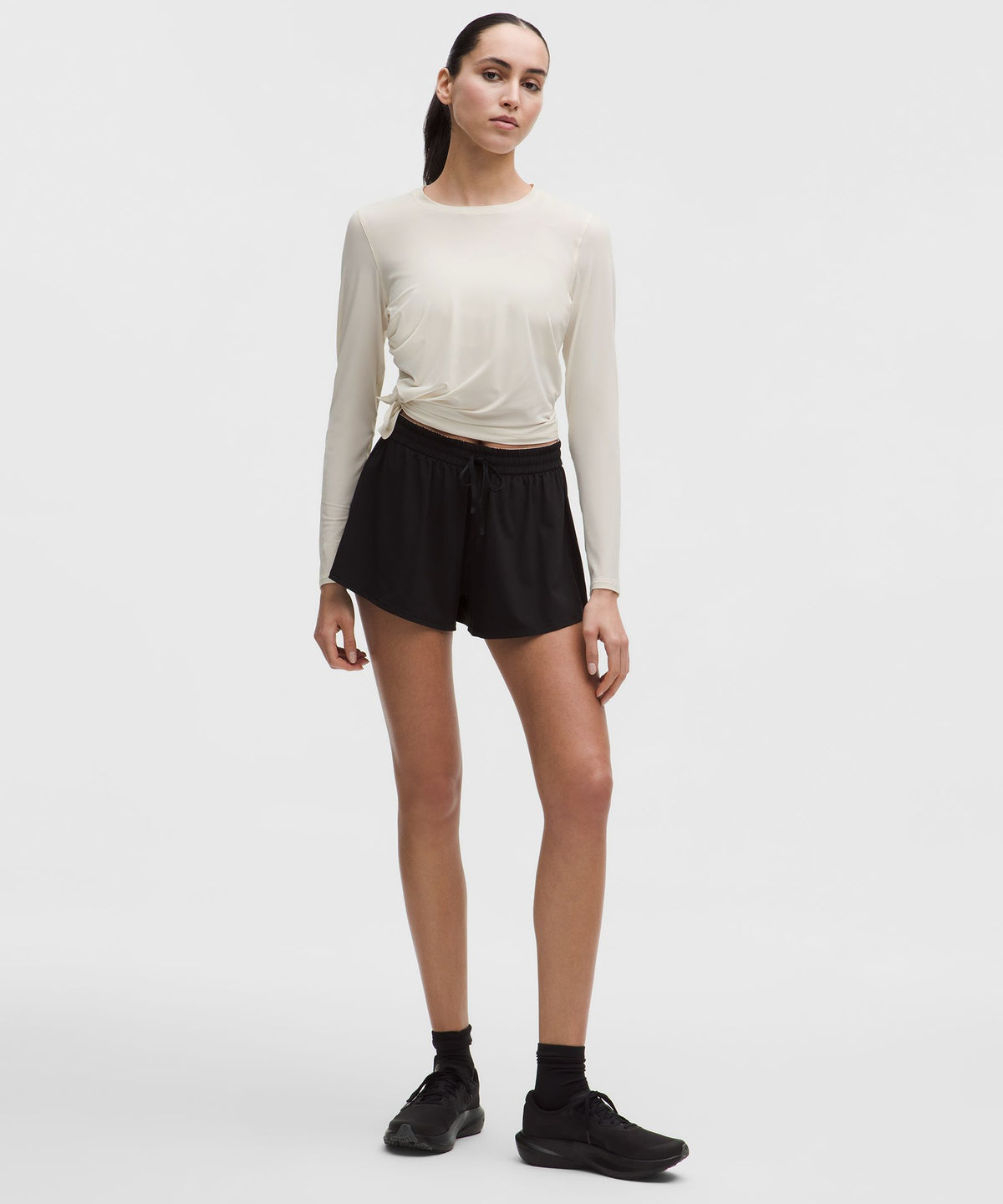Lululemon Women's Side-Ruched Running Long-Sleeve Shirt