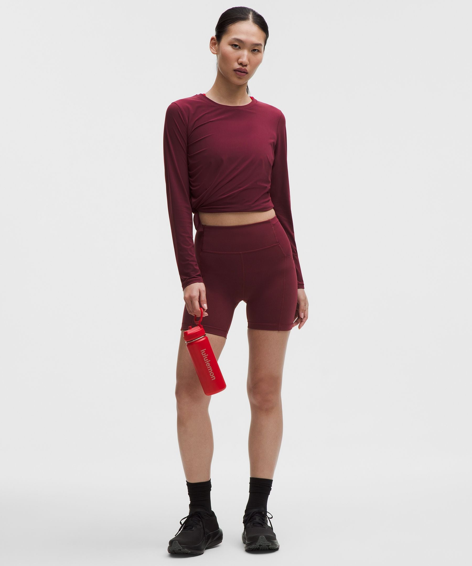 Lululemon Women's UV-Protective Side Ruched Running Long Sleeve