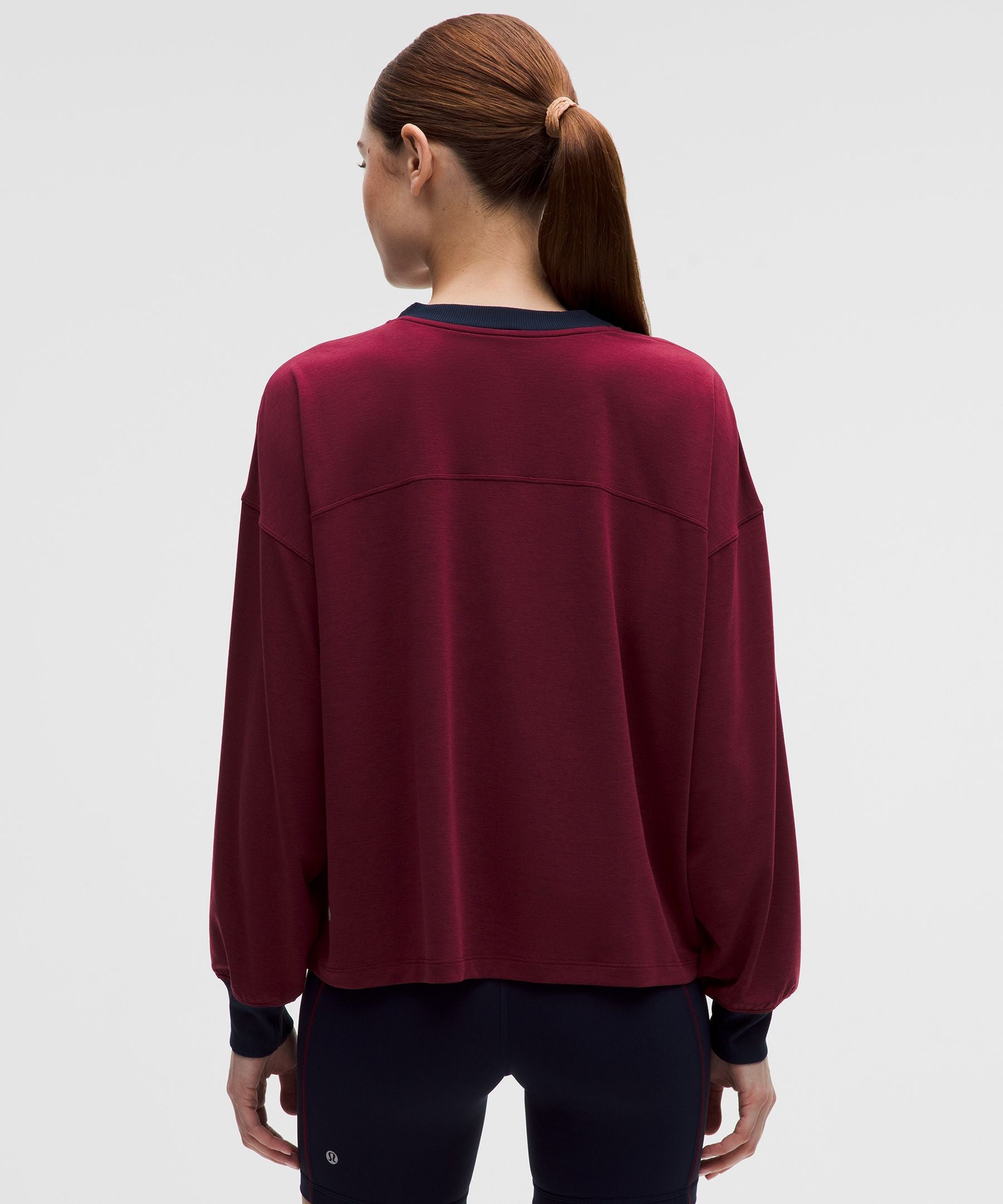 Lululemon Women's Jersey Training V-Neck Long-Sleeve Shirt