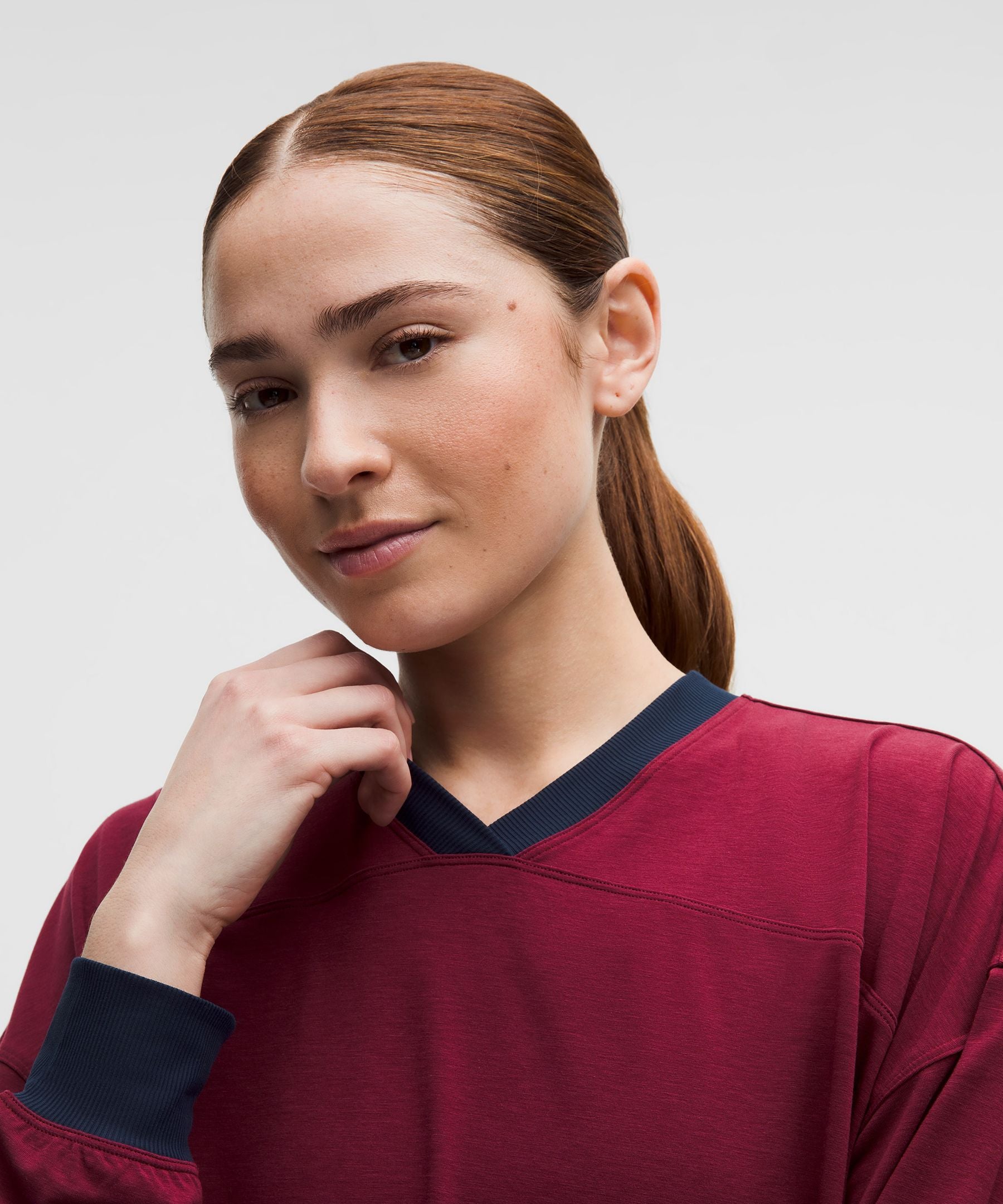 Lululemon Women's Jersey Training V-Neck Long-Sleeve Shirt