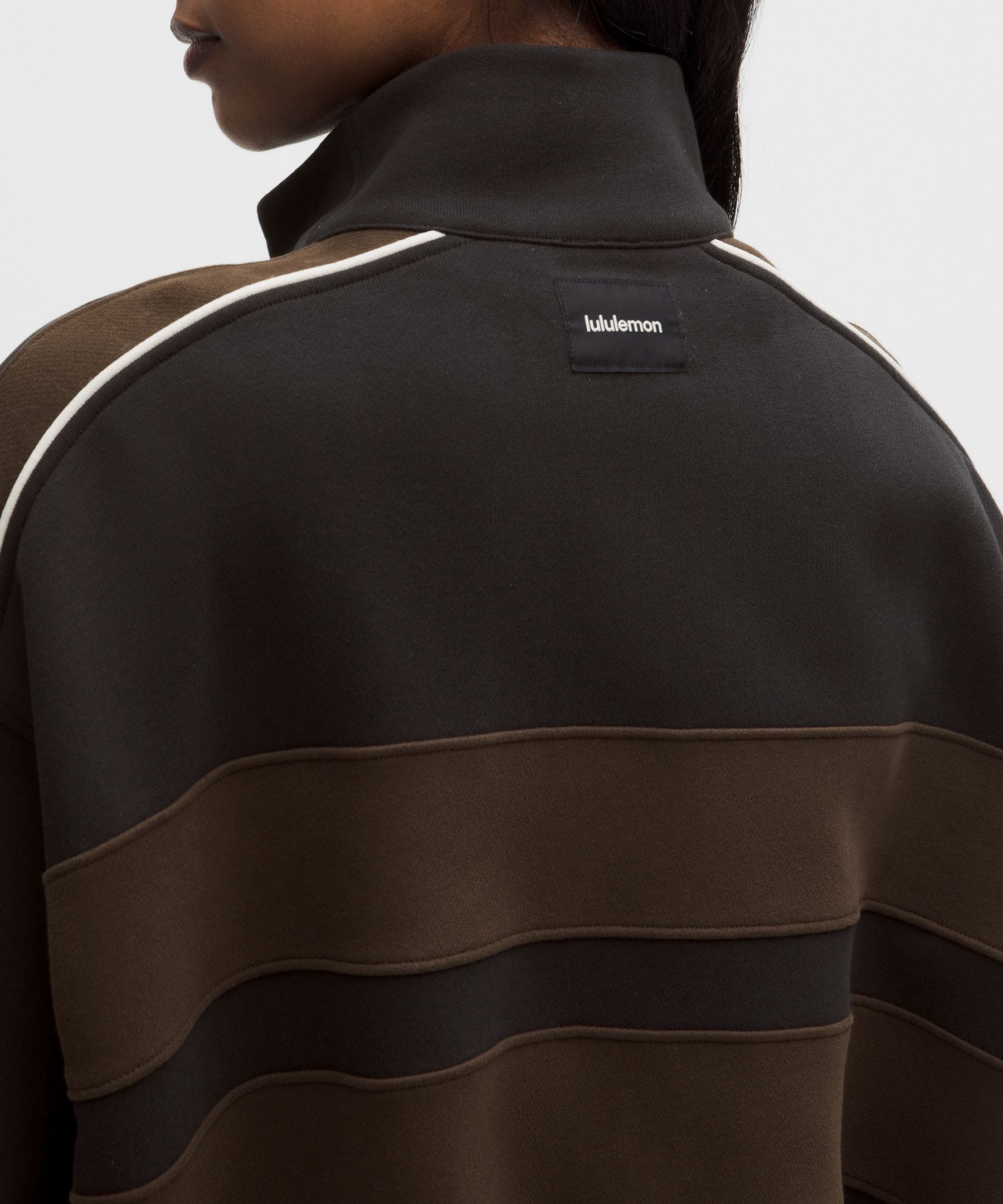 Lululemon Women's Steady State Oversized Funnel Full Zip *Stripe