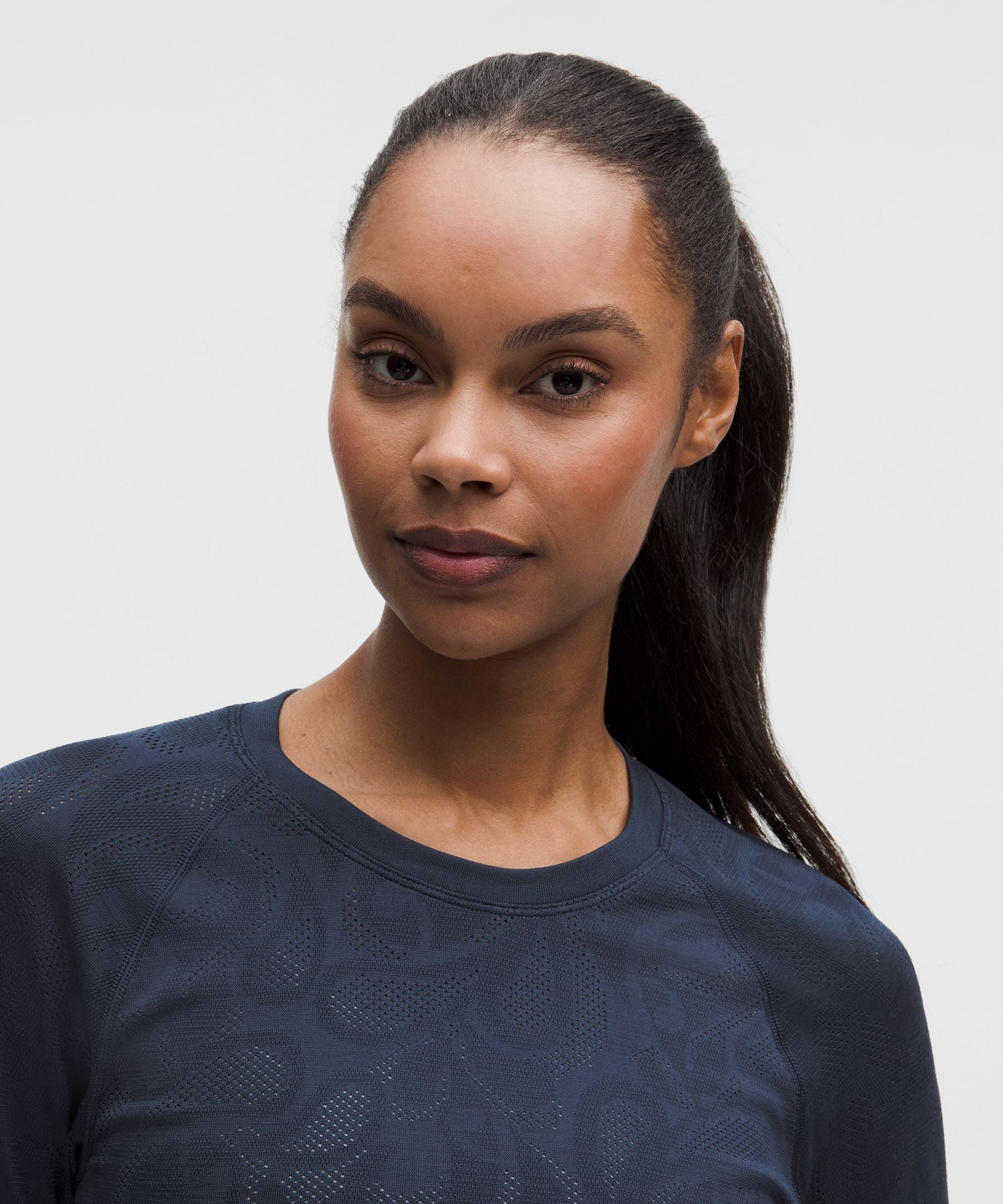 Lululemon Women's Swiftly Tech Long-Sleeve Shirt 2.0 Hip Length *Paisley