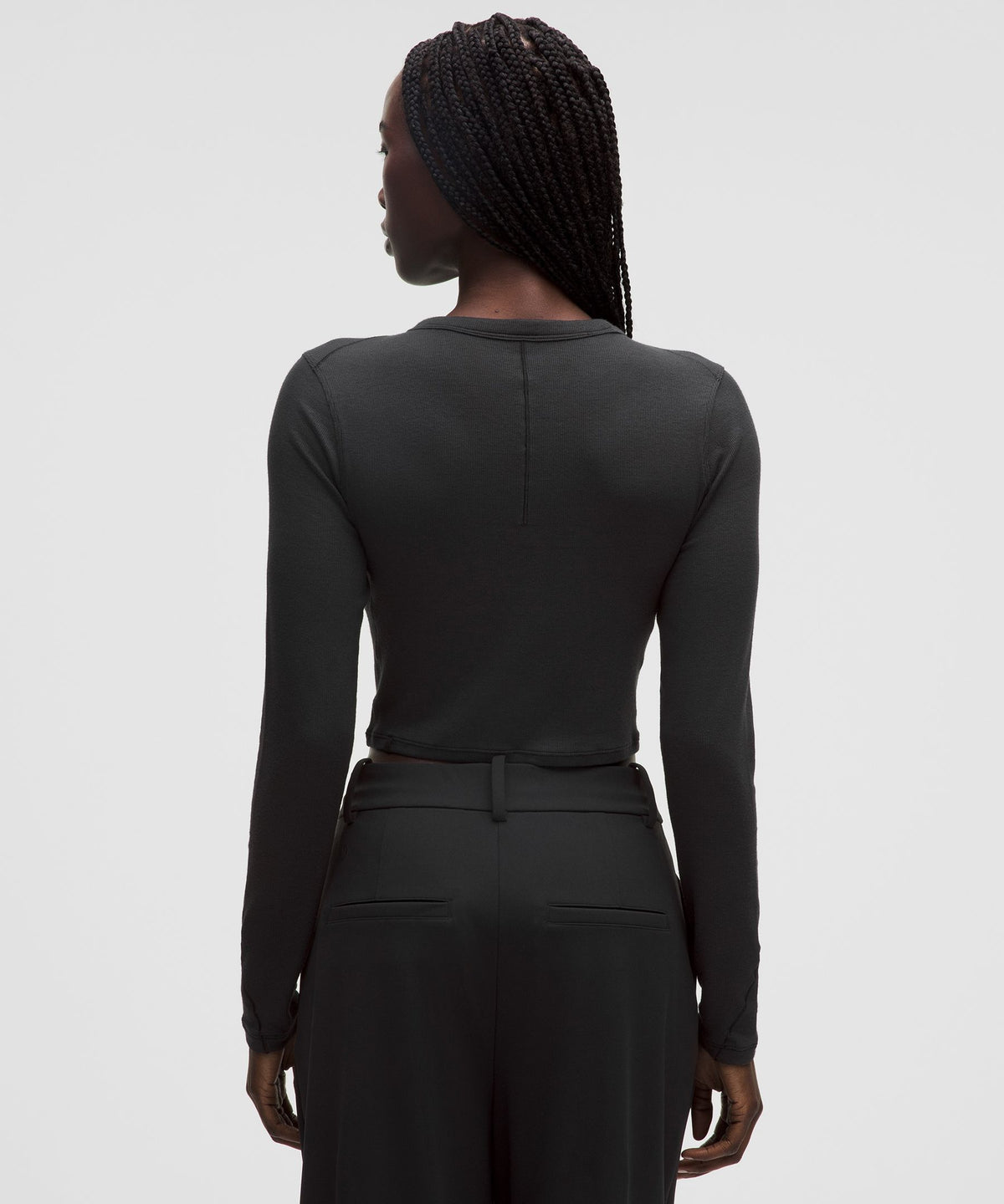 Lululemon Women's Hold Tight Straight-Hem Cropped Long-Sleeve Shirt