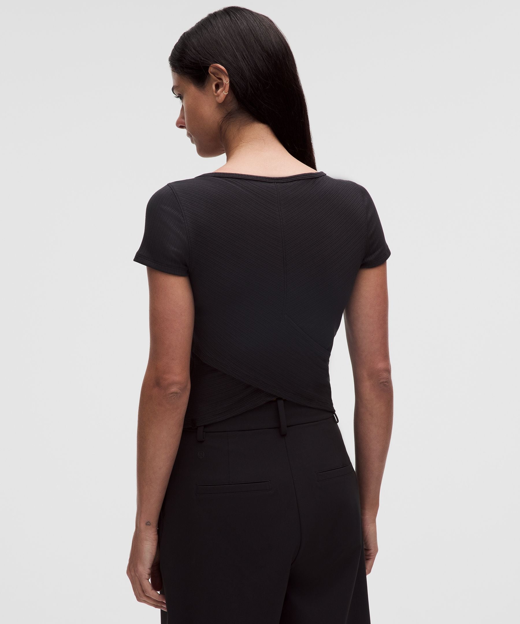 Lululemon Women's Hold Tight Micro-Rib Cross-Back T-Shirt