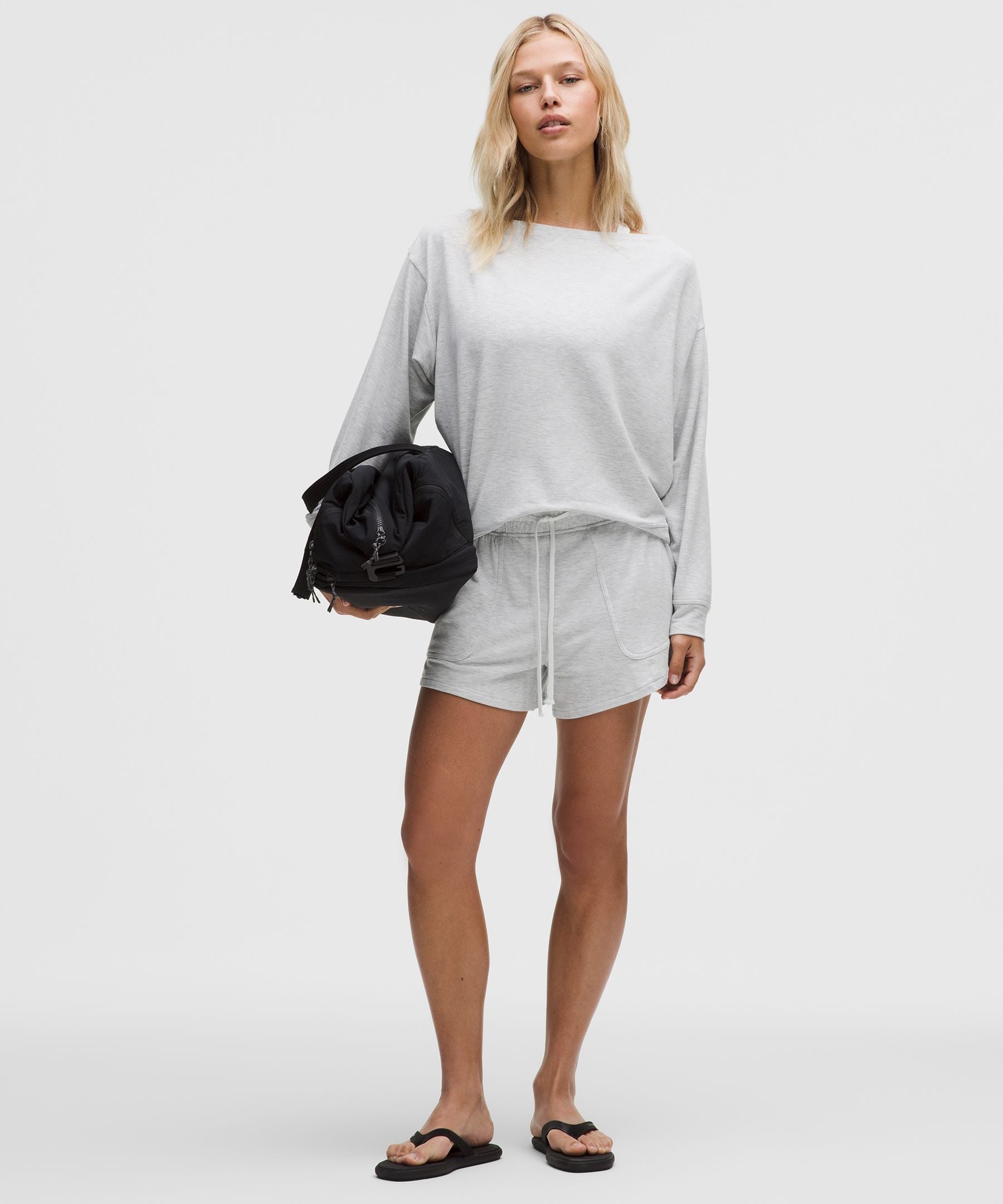 Lululemon Women's BeCalm Oversized Boatneck Long-Sleeve Shirt
