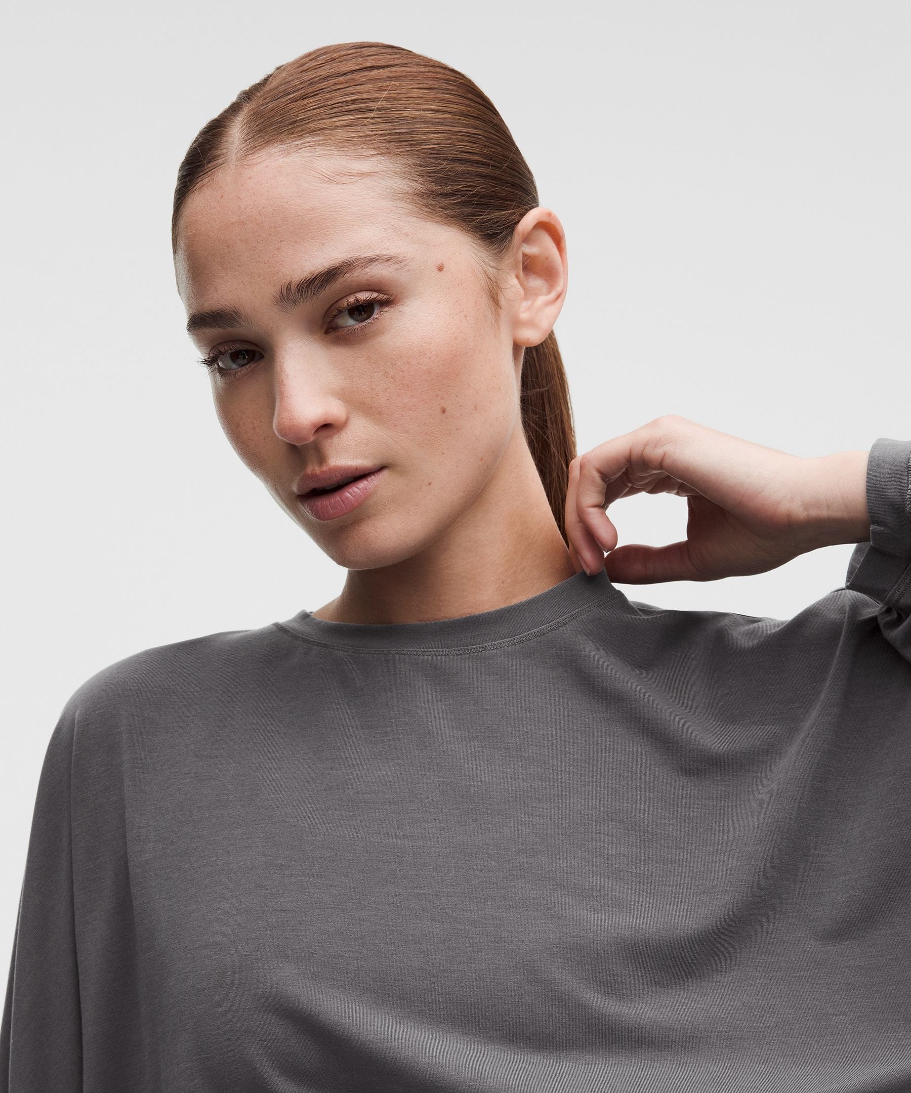 Lululemon Women's EasySet Relaxed-Fit Cropped Long-Sleeve Shirt
