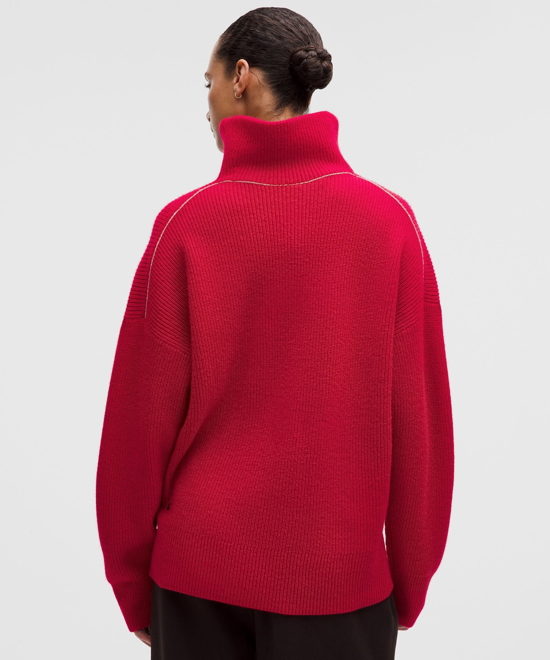 Lululemon Oversized Cashmere Funnel-Neck Sweater