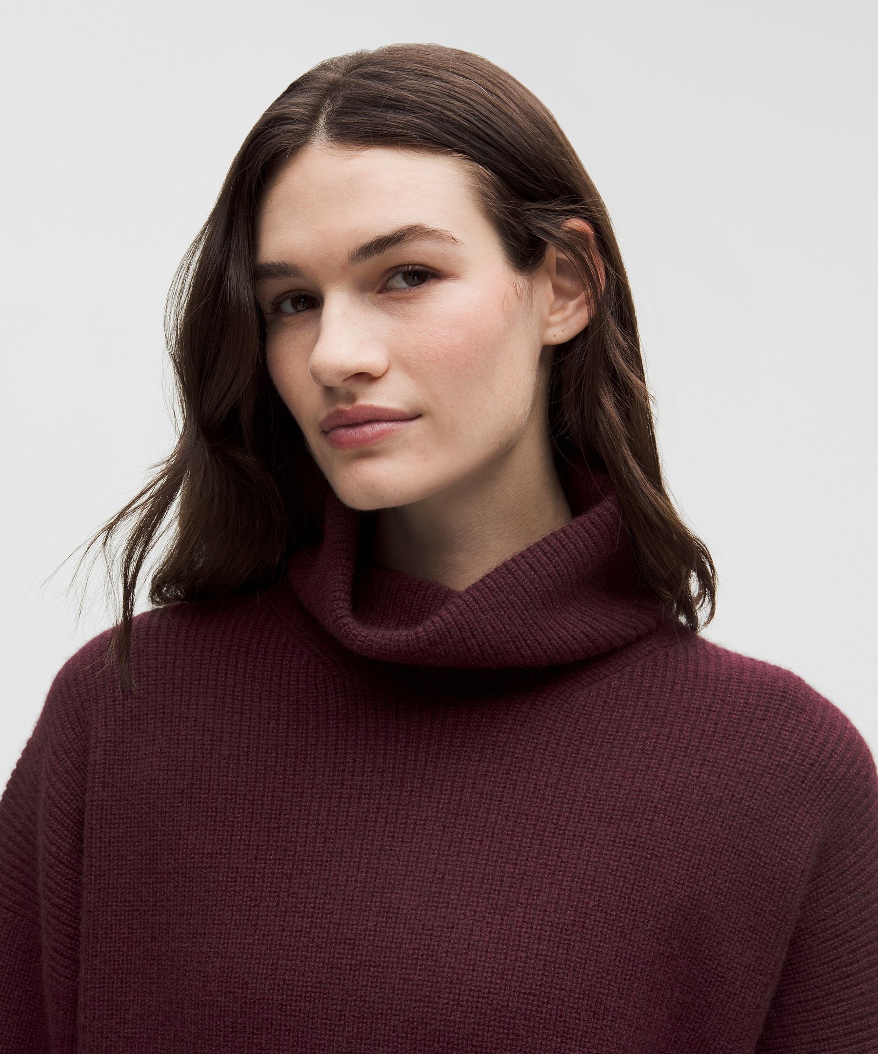 Lululemon Women's Oversized Cashmere Funnel-Neck Sweater