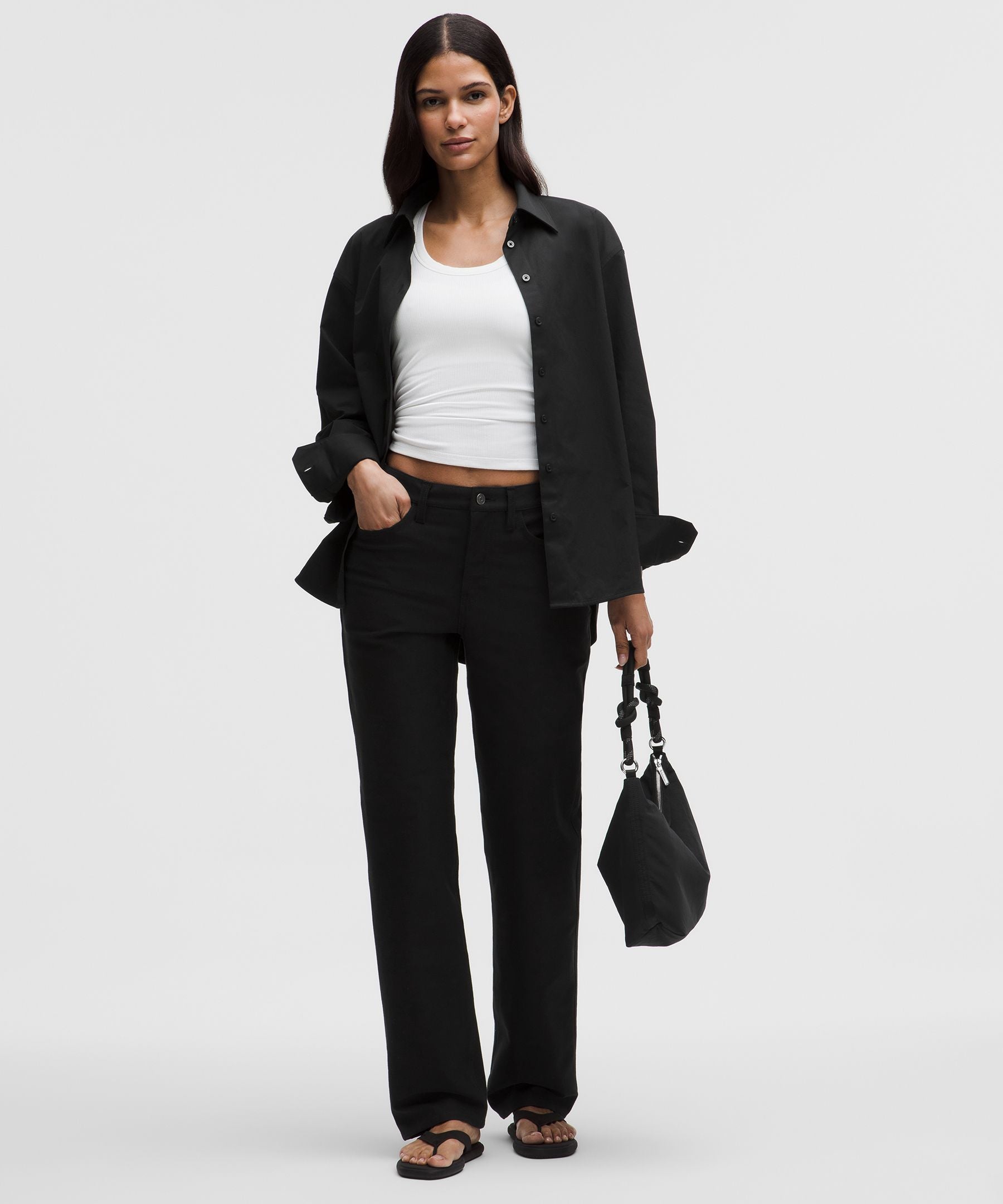 Lululemon Women's Woven Relaxed-Fit Button-Up Shirt