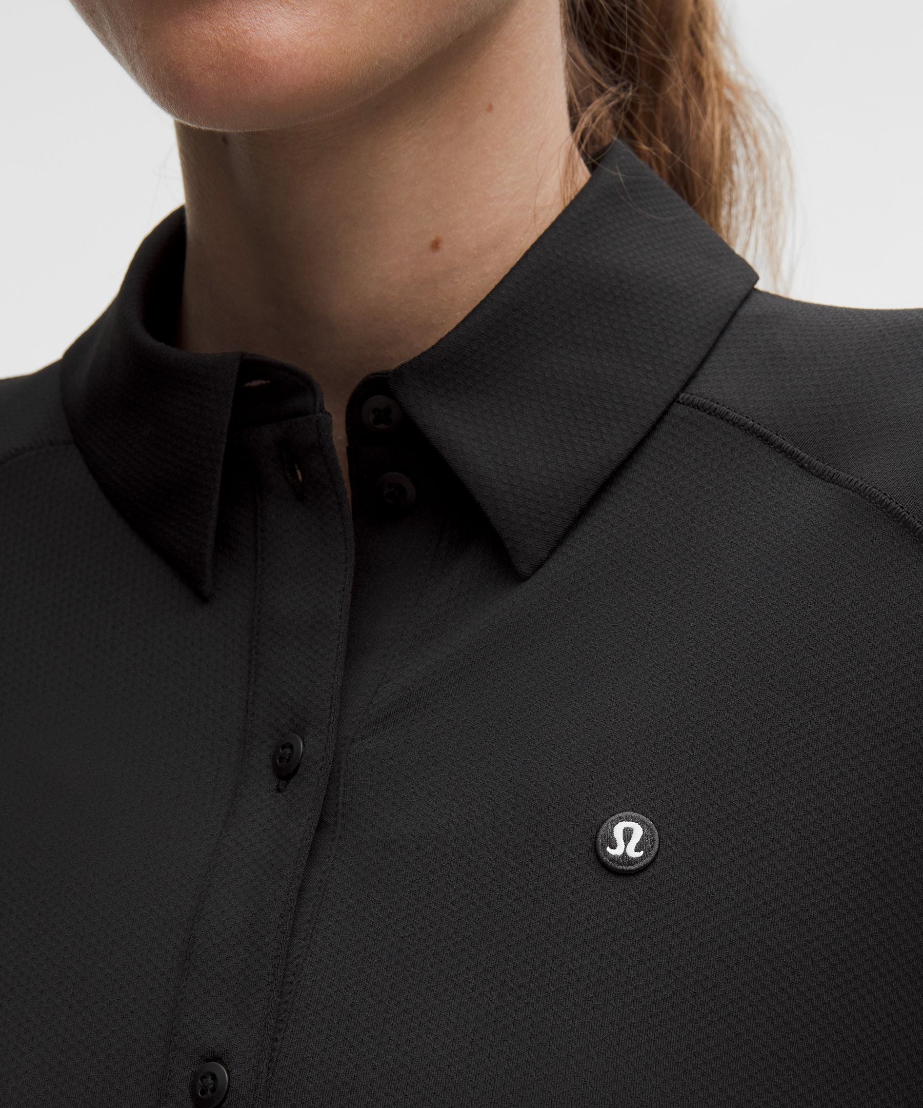 Lululemon Quick-Dry Long-Sleeve Polo Shirt *Straight Hem