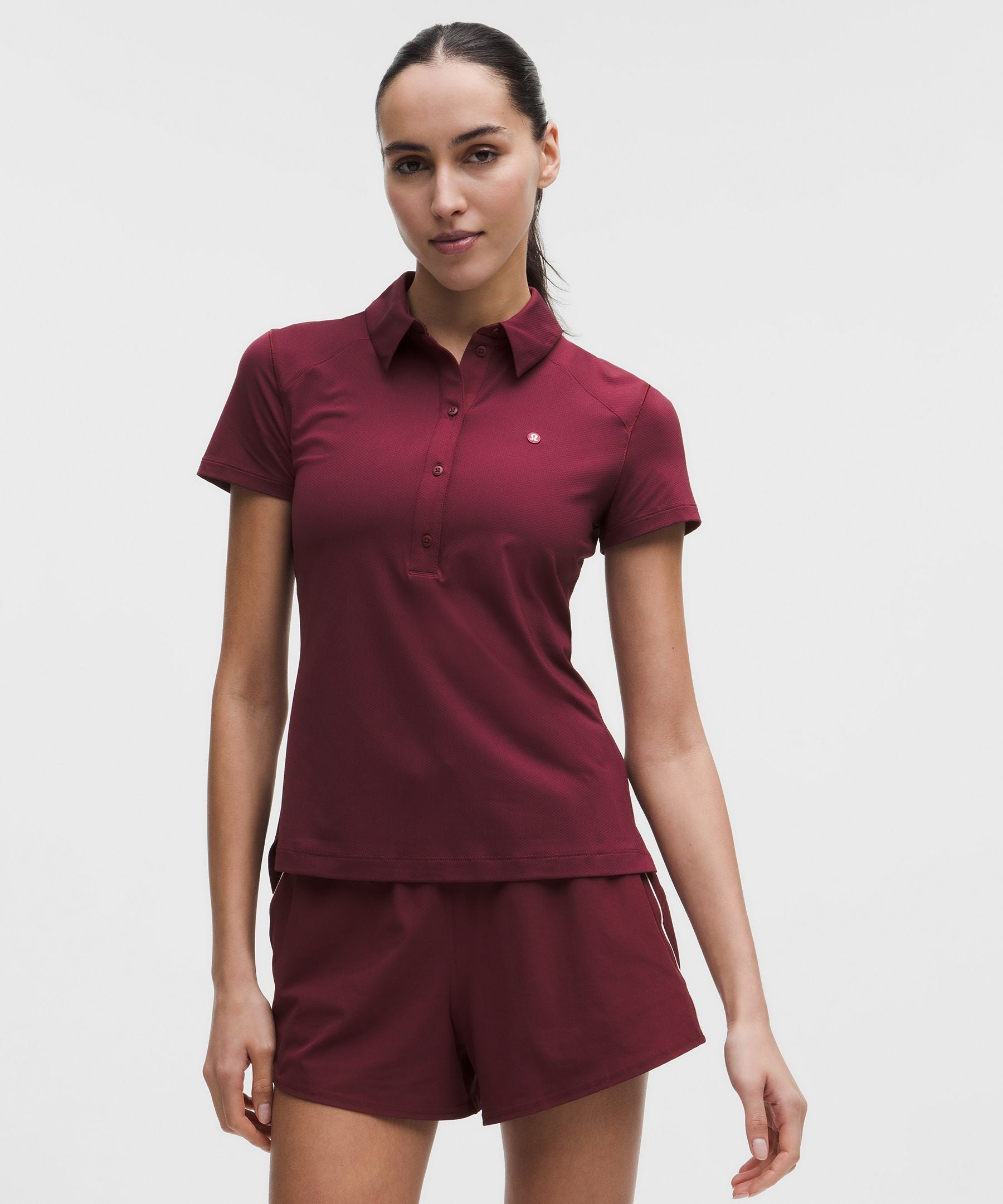 Lululemon Quick-Dry Short-Sleeve Polo Shirt *Straight Hem