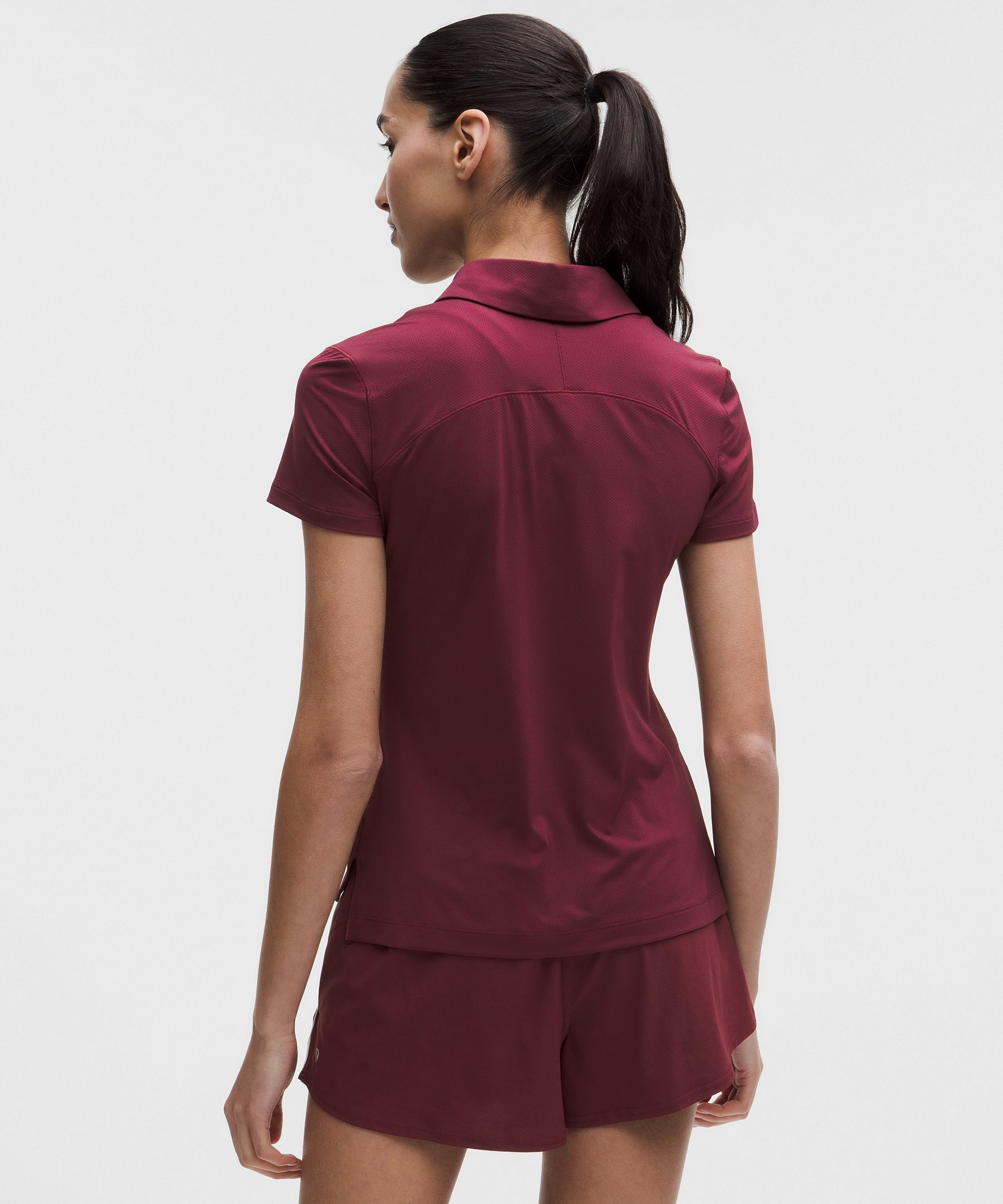 Lululemon Quick-Dry Short-Sleeve Polo Shirt *Straight Hem