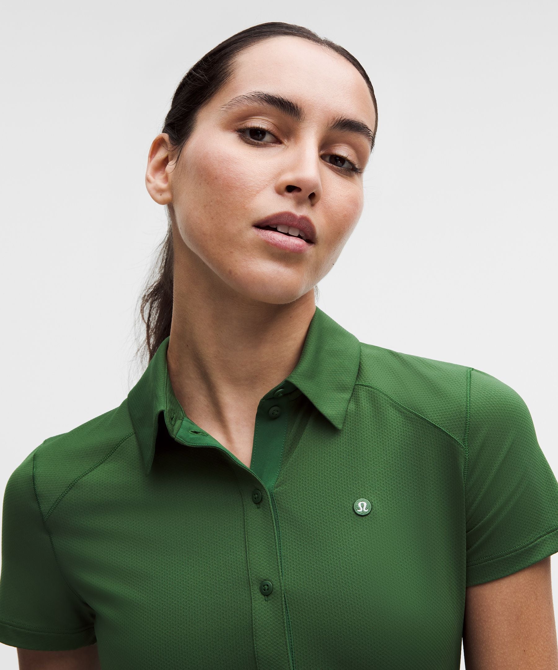 Lululemon Quick-Dry Short-Sleeve Polo Shirt *Straight Hem