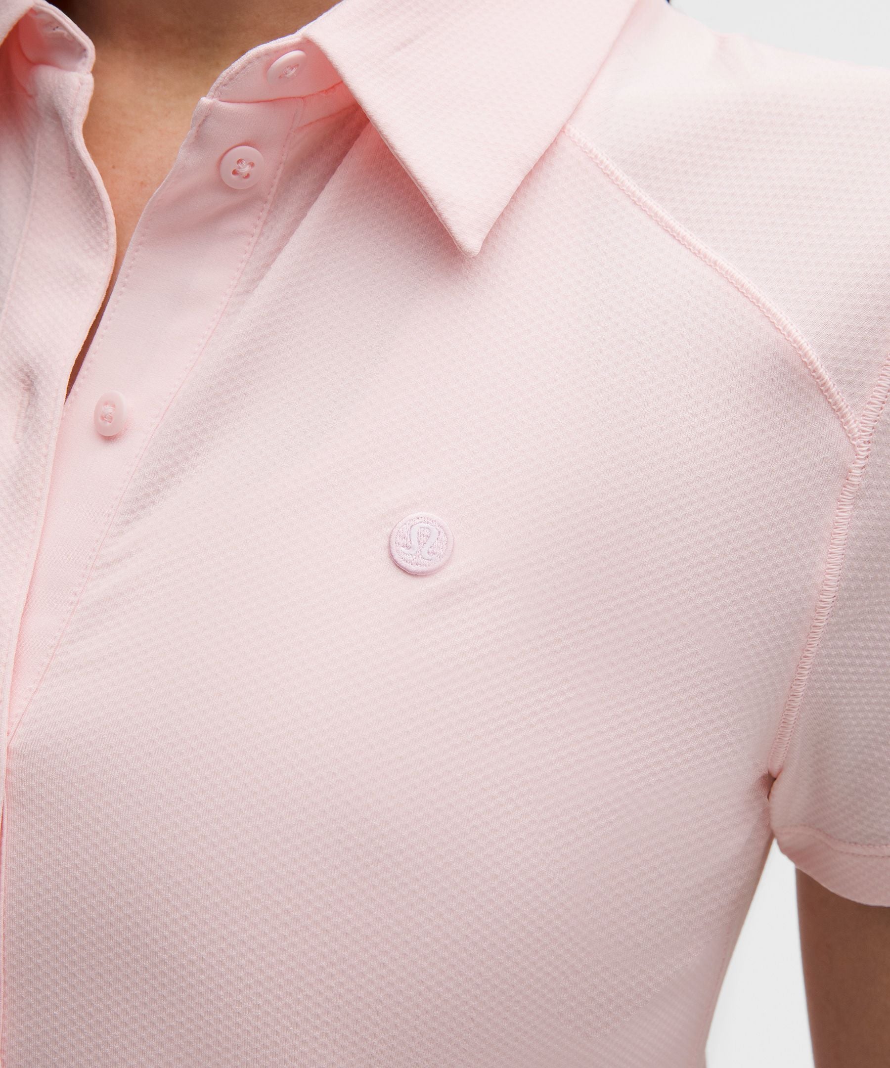 Lululemon Quick-Dry Short-Sleeve Polo Shirt Straight Hem *Logo