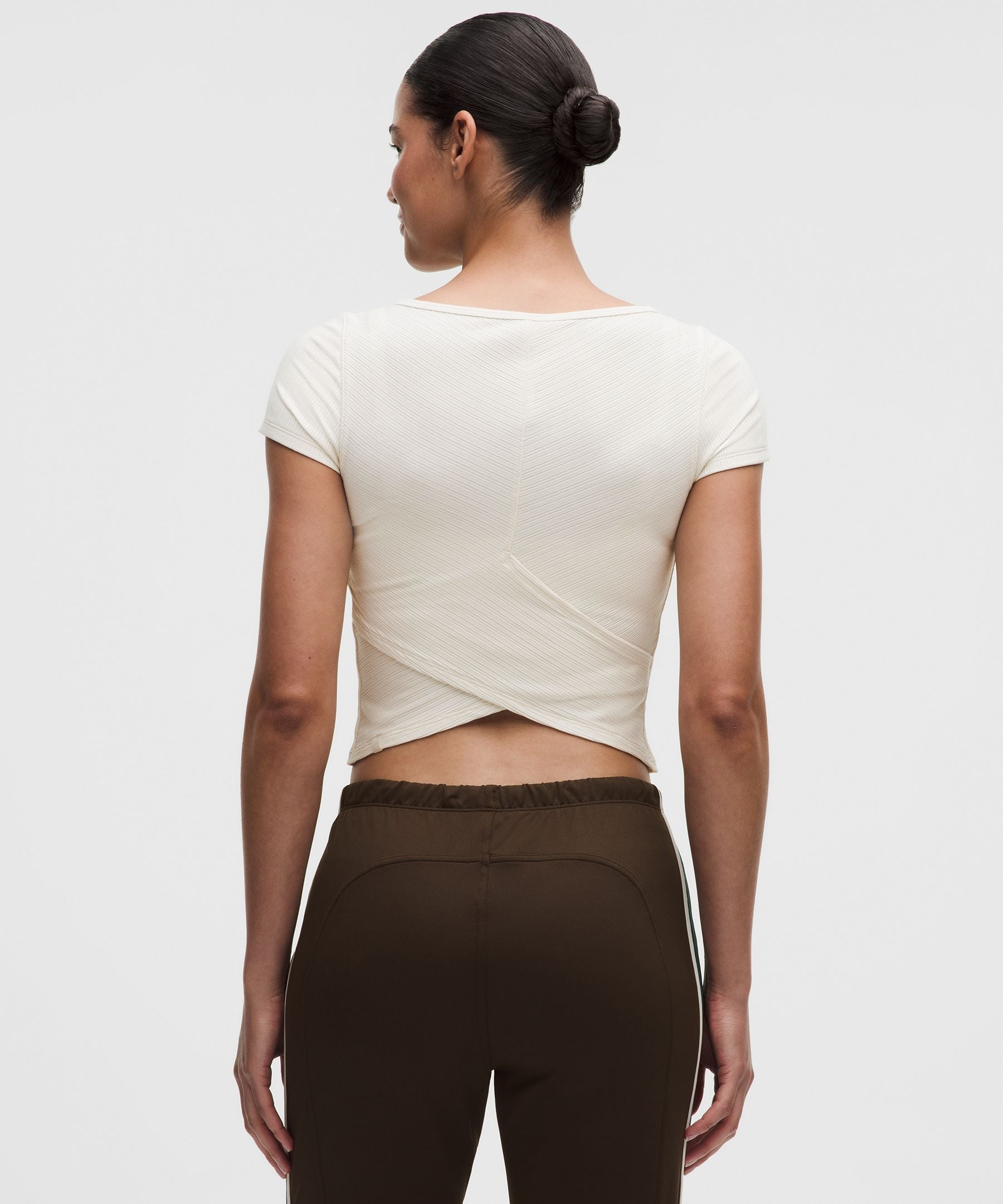 Lululemon Women's Hold Tight Micro-Rib Cross-Back T-Shirt