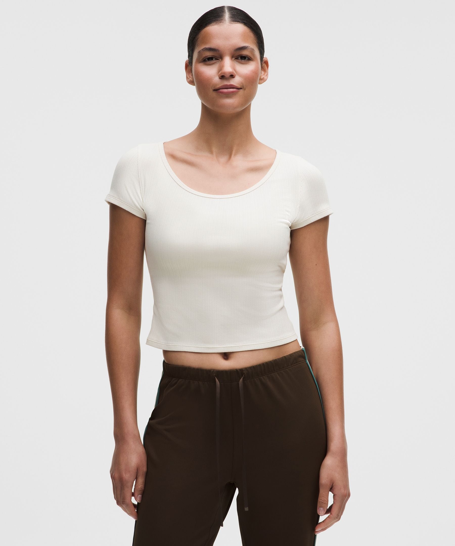 Lululemon Women's Hold Tight Micro-Rib Cross-Back T-Shirt