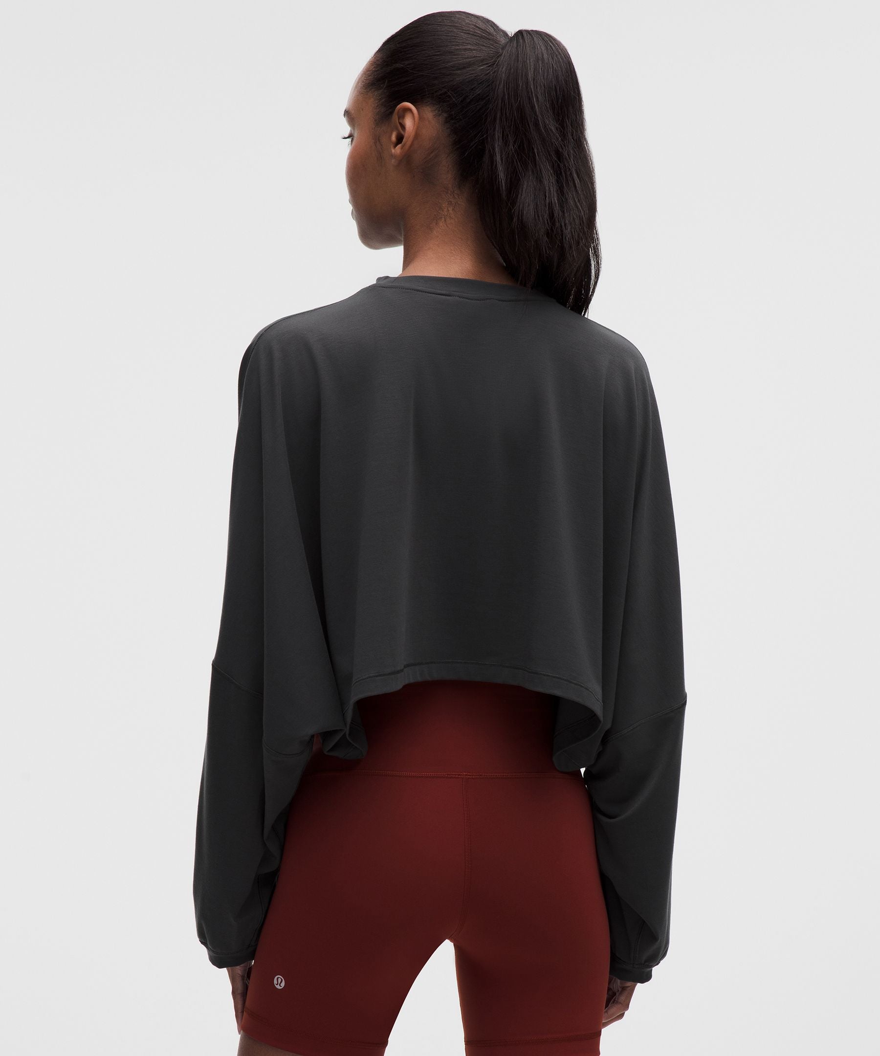 Lululemon Women's EasySet Relaxed-Fit Cropped Long-Sleeve Shirt