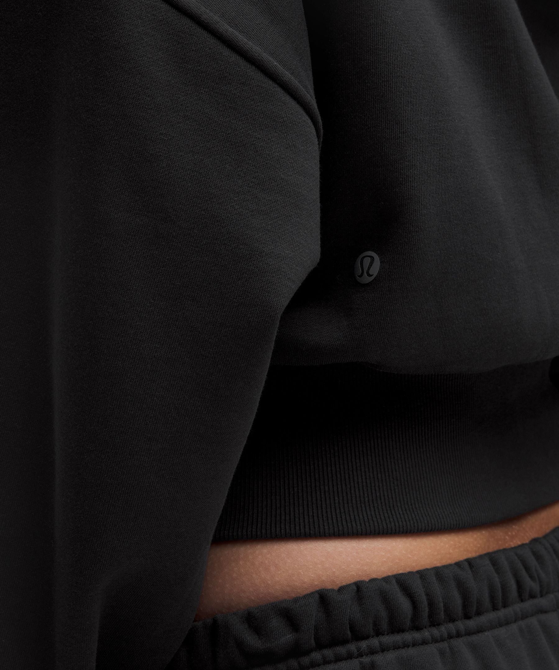 Lululemon French Terry Cropped Full-Zip Hoodie