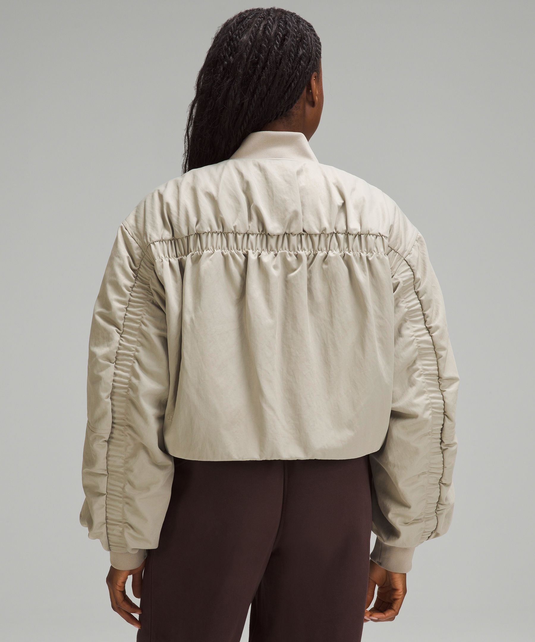 Lululemon Women's Insulated Ruched Bomber Jacket