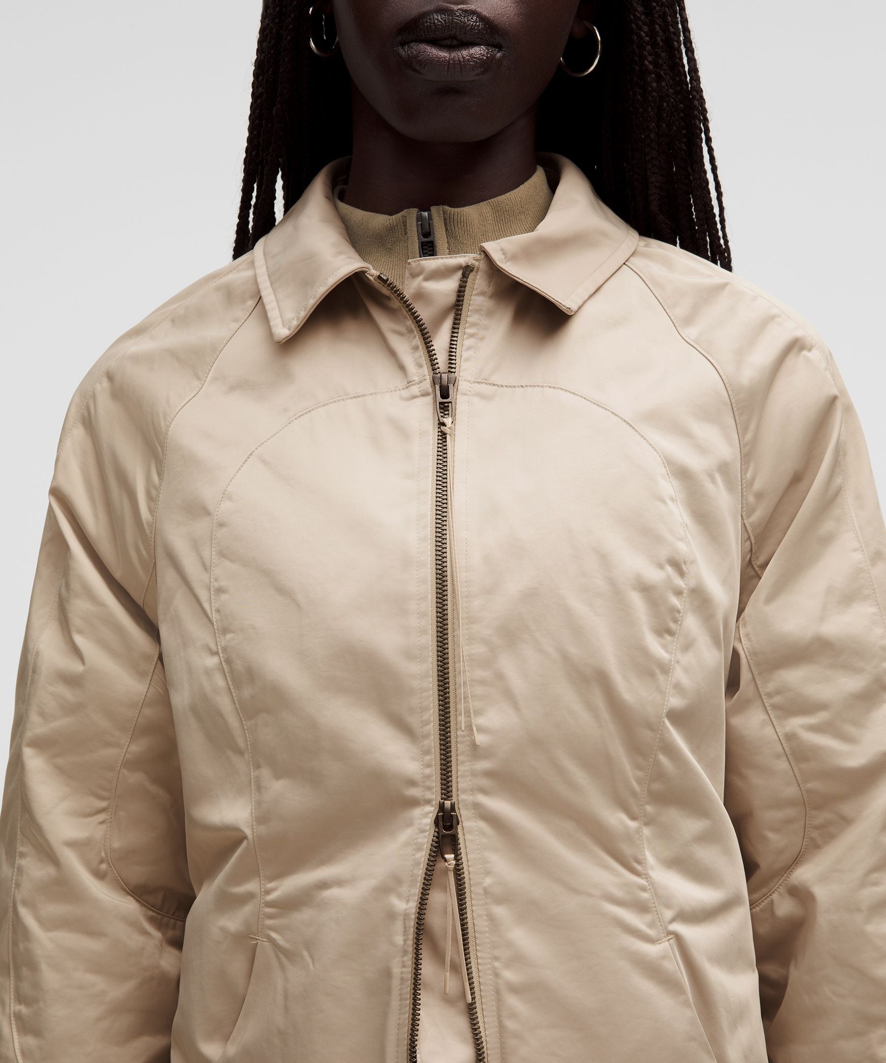 Lululemon Taffeta Removable-Hood Long Jacket *SLNSH Collection