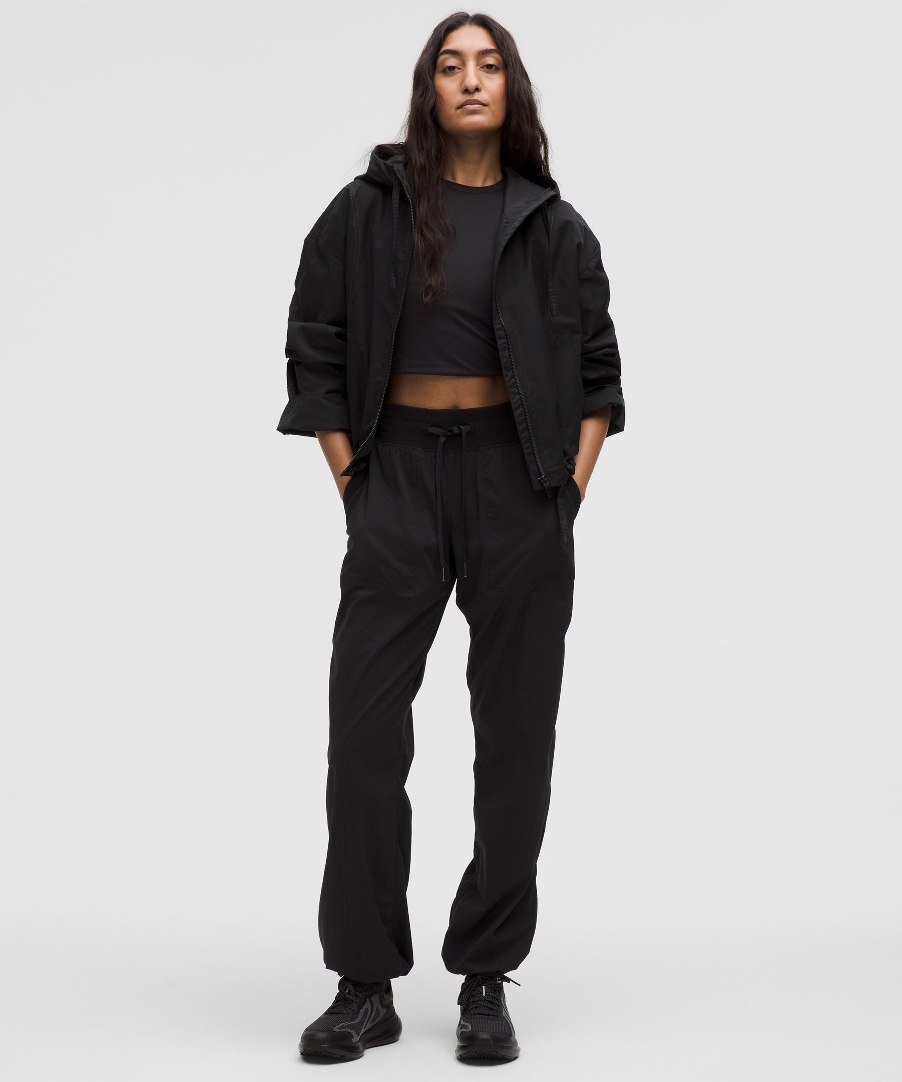 Lululemon Women's Water-Resistant Cropped Hooded Jacket