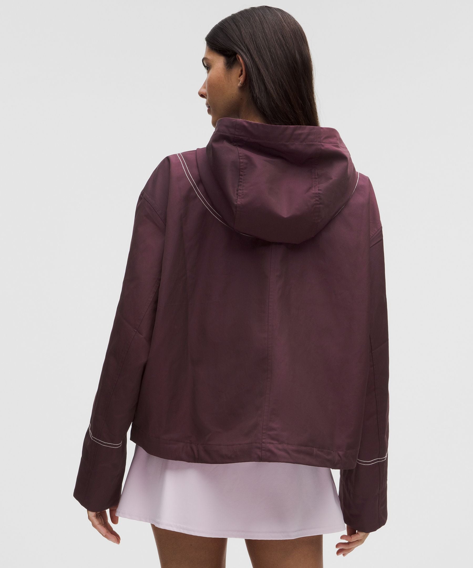 Lululemon Women's Water-Resistant Cropped Hooded Jacket
