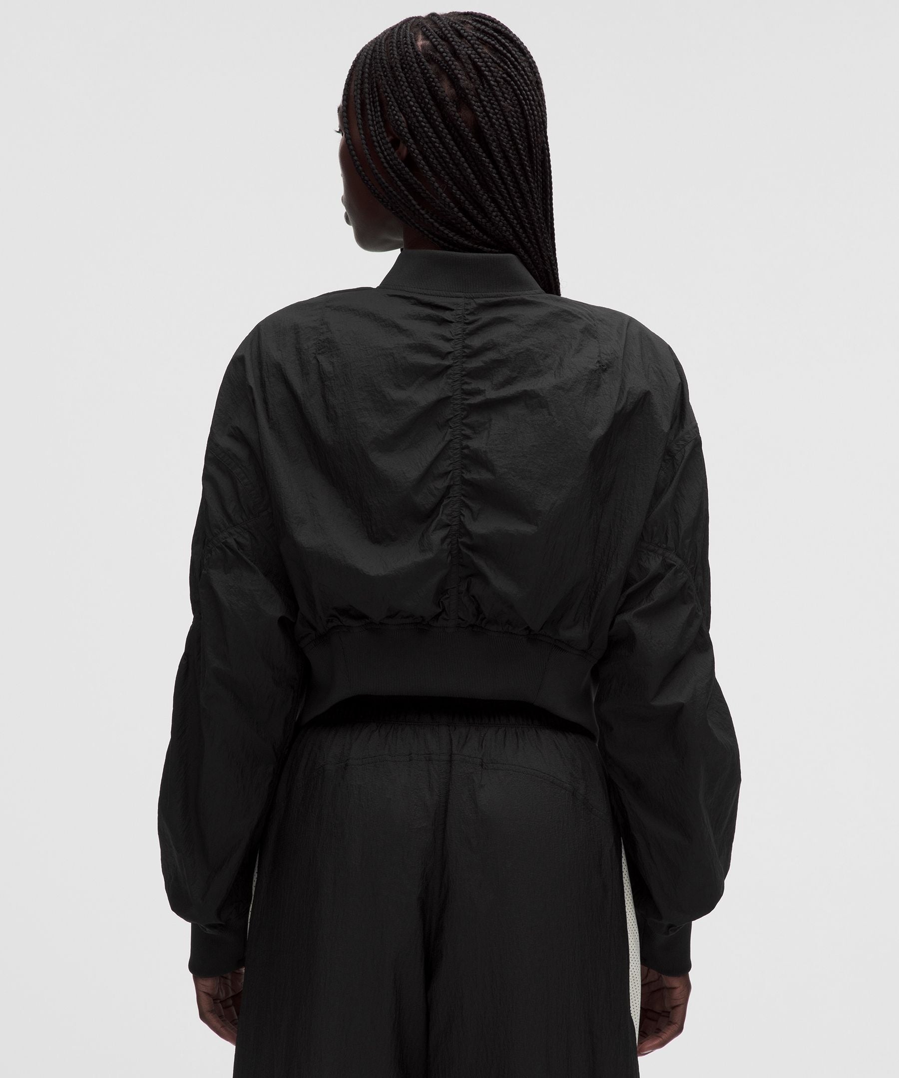 Lululemon Curved-Hem Cropped Bomber