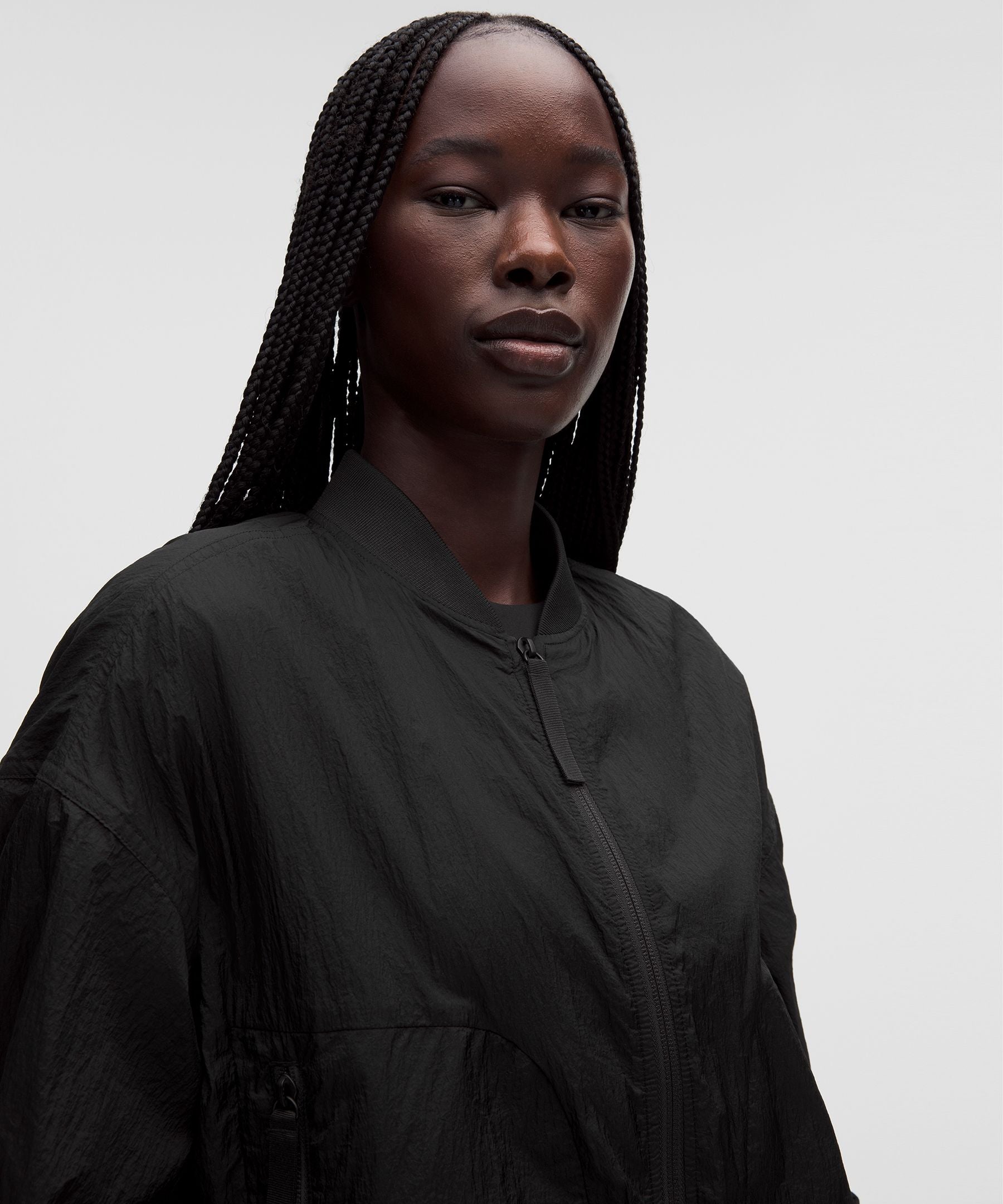 Lululemon Curved-Hem Cropped Bomber