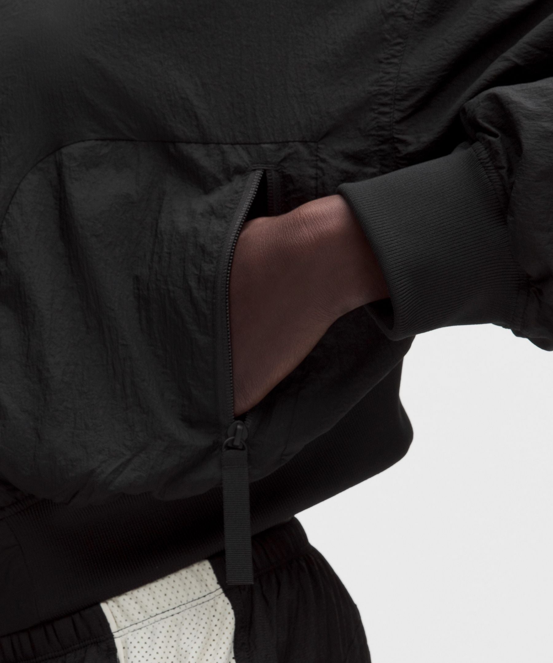 Lululemon Curved-Hem Cropped Bomber