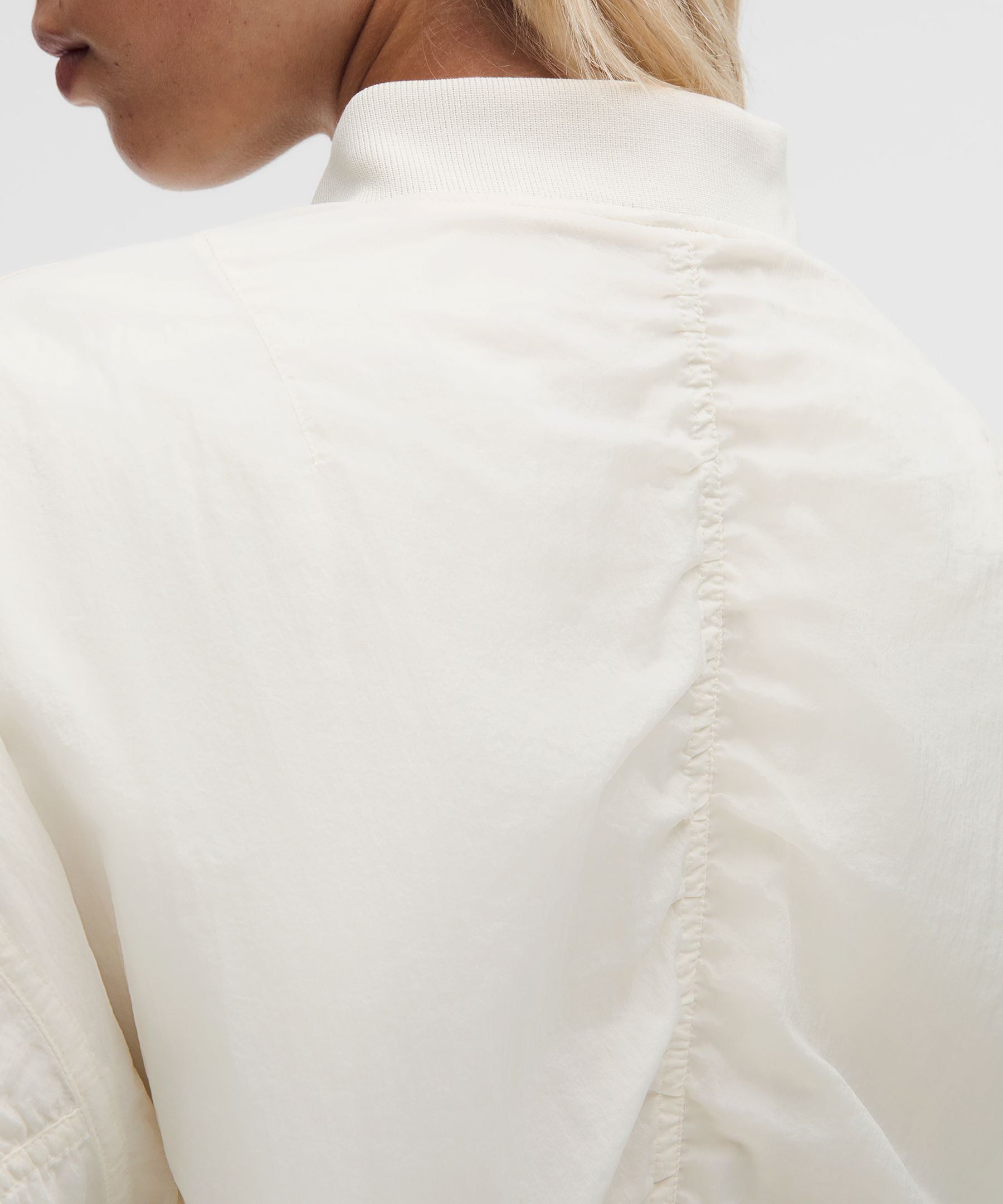 Lululemon Curved-Hem Cropped Bomber