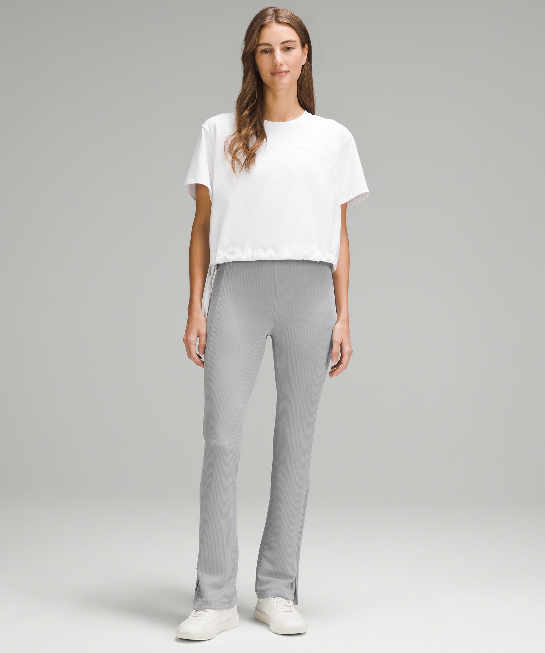 Lululemon Ribbed Softstreme Zip-Leg High-Rise Pant