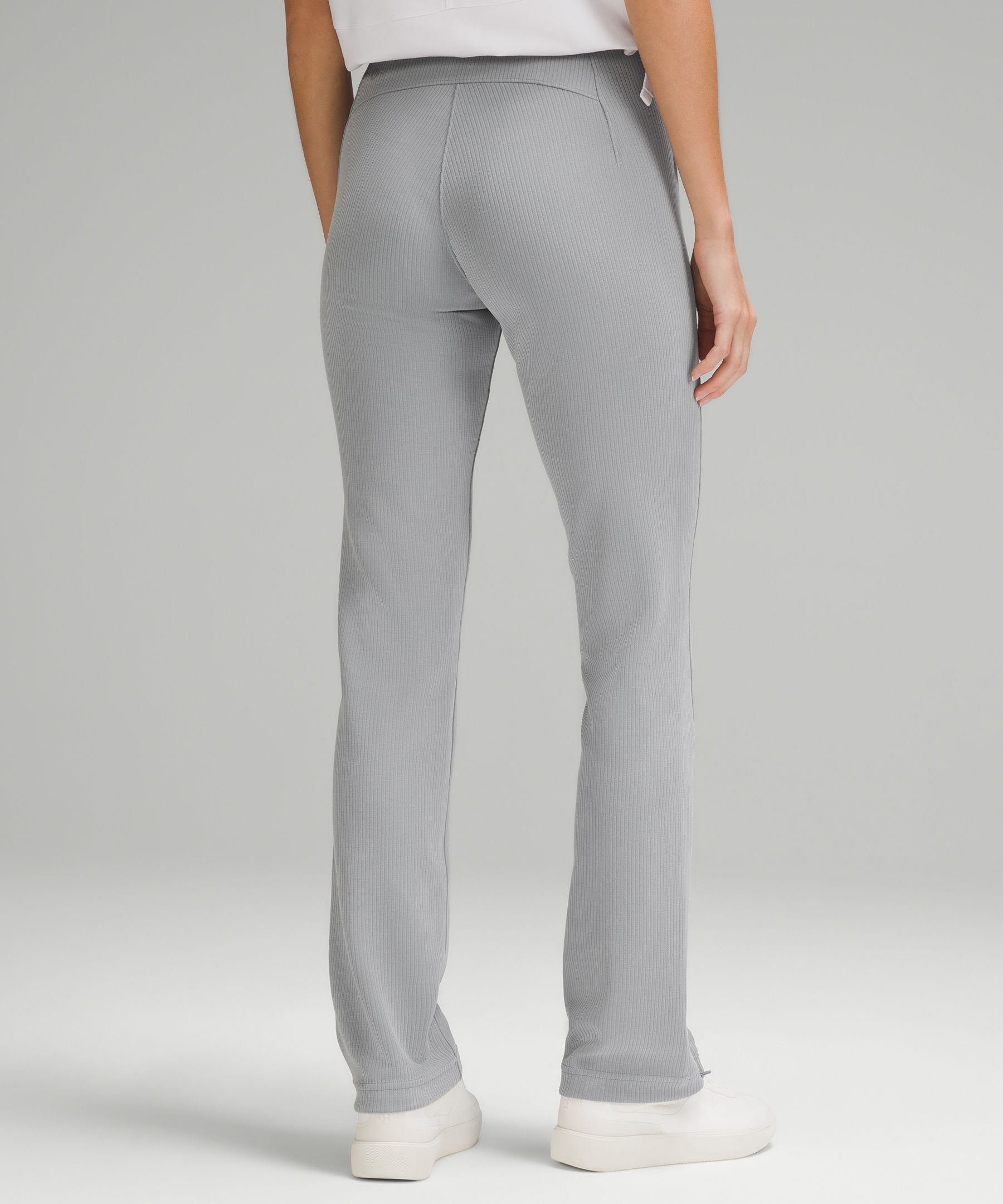 Lululemon Ribbed Softstreme Zip-Leg High-Rise Pant