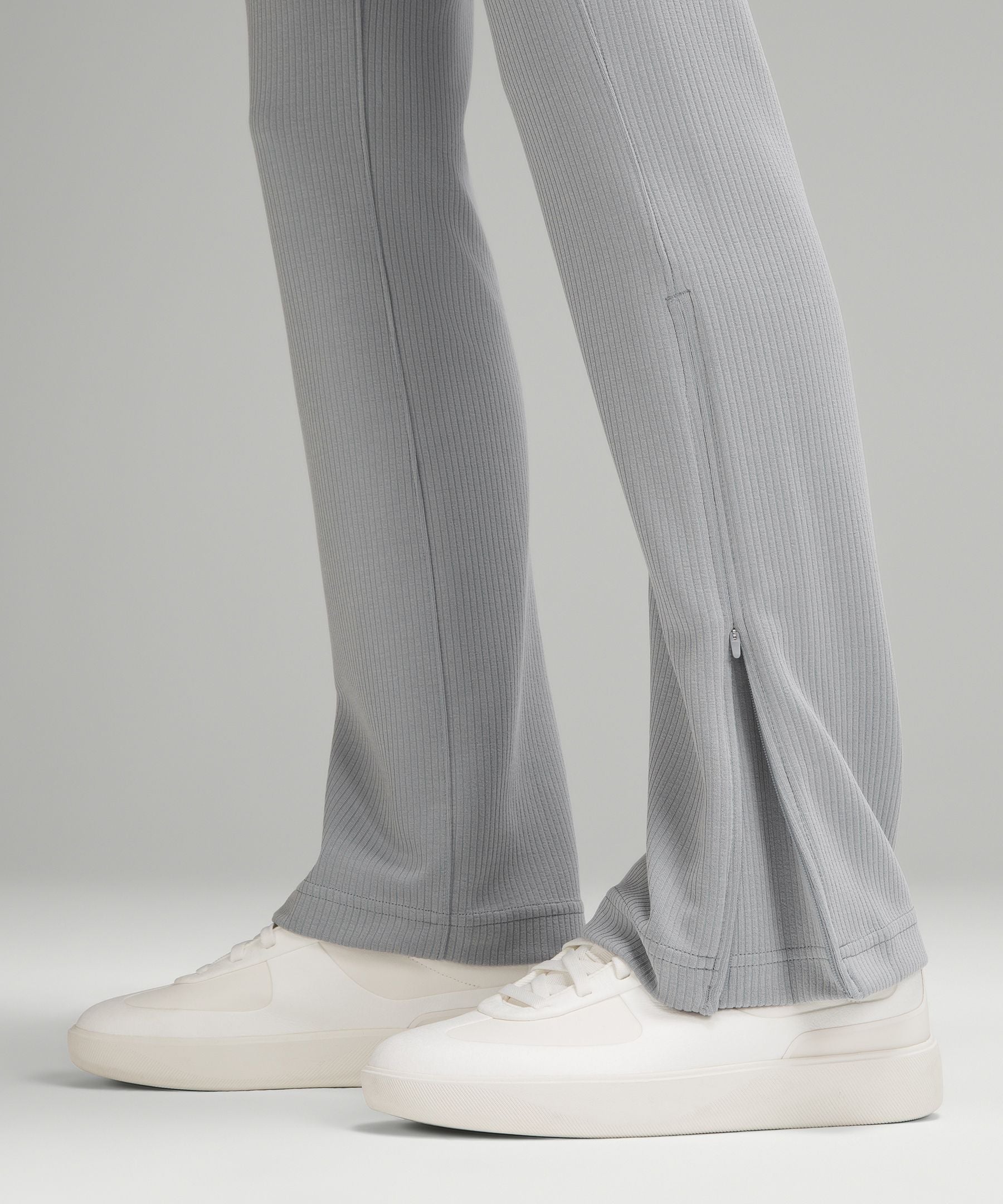 Lululemon Ribbed Softstreme Zip-Leg High-Rise Pant
