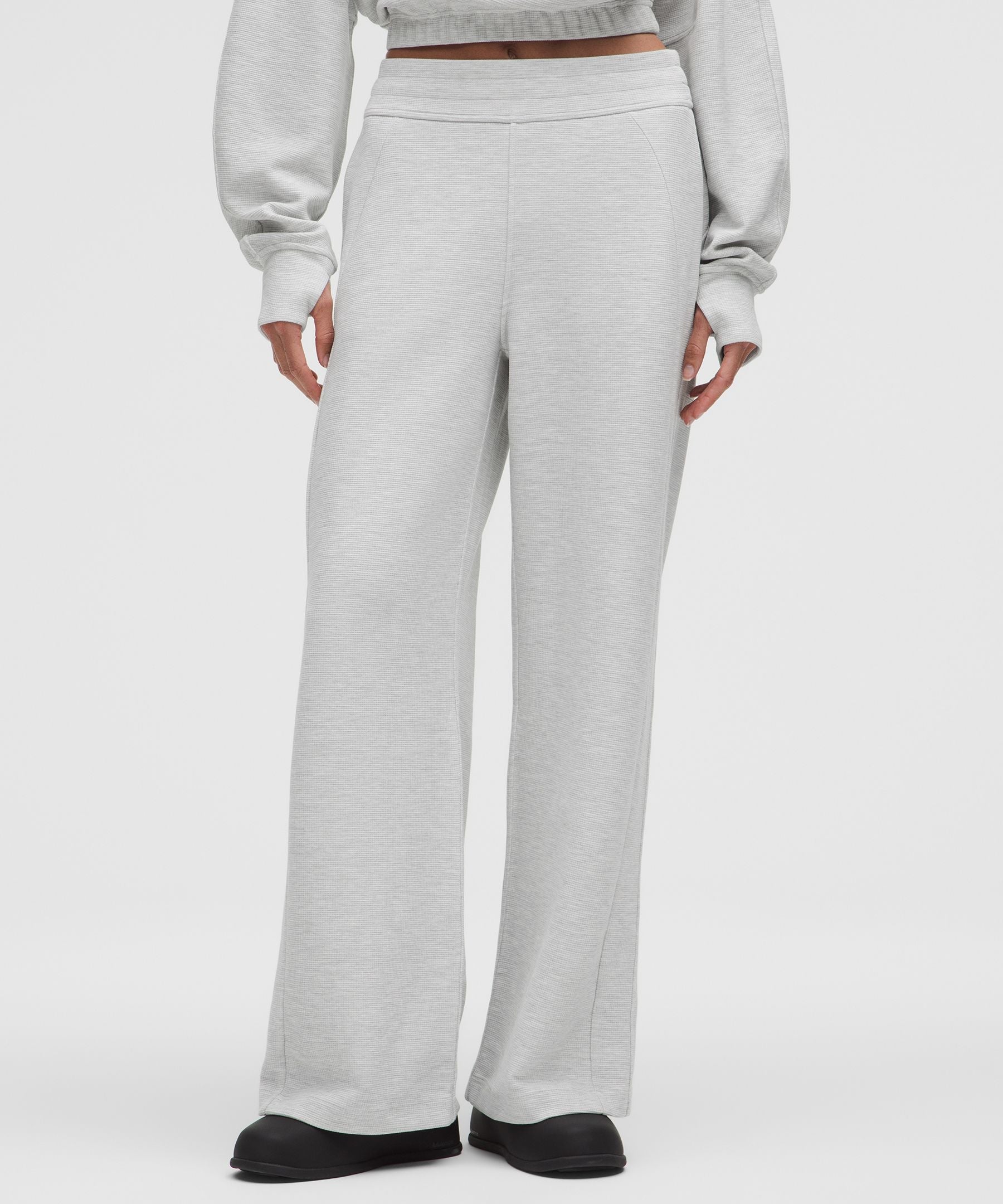 Lululemon Scuba Mid-Rise Wide-Leg Pant *Waffle