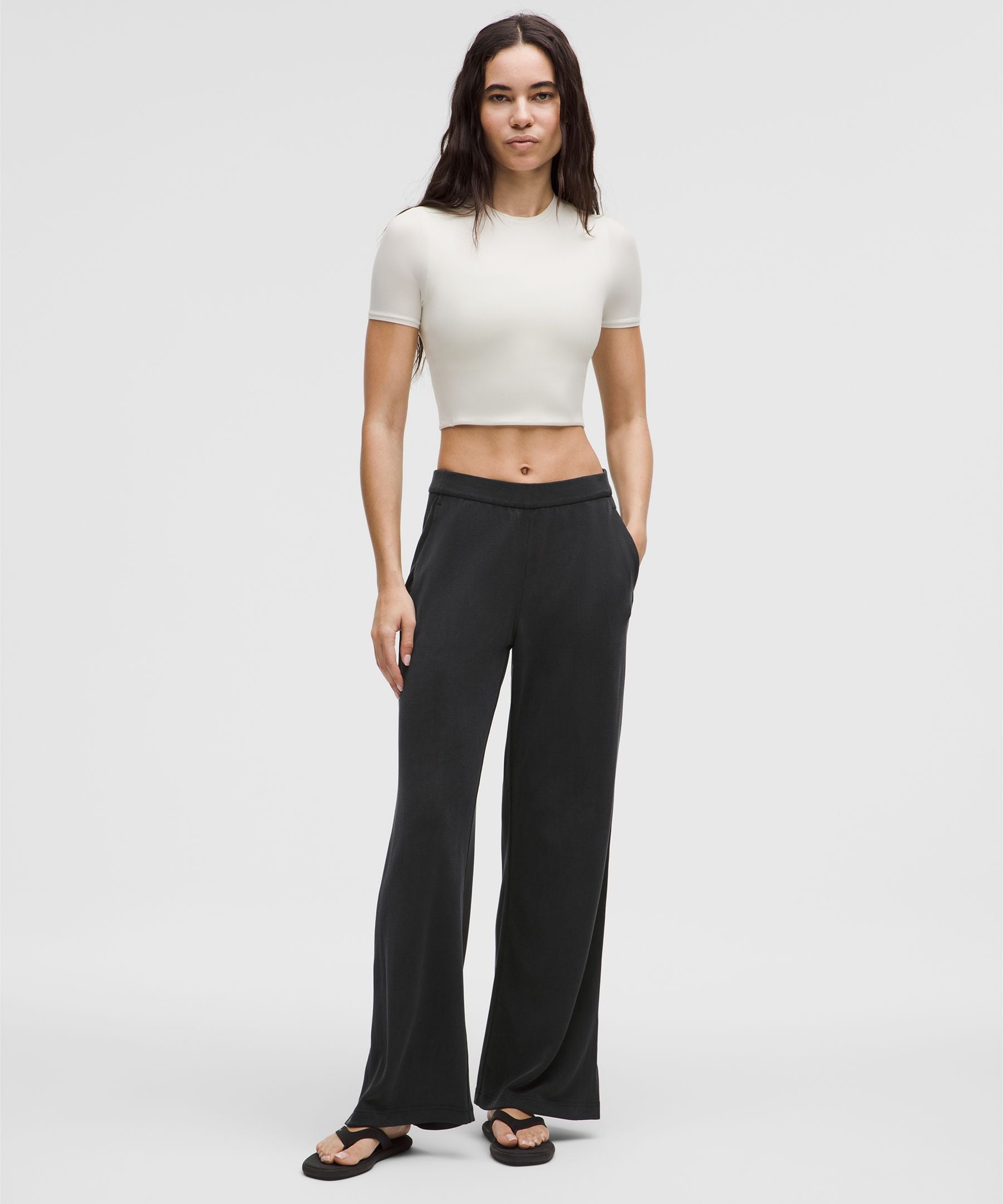 Lululemon Softstreme High-Rise Wide-Leg Pique Pant *Regular