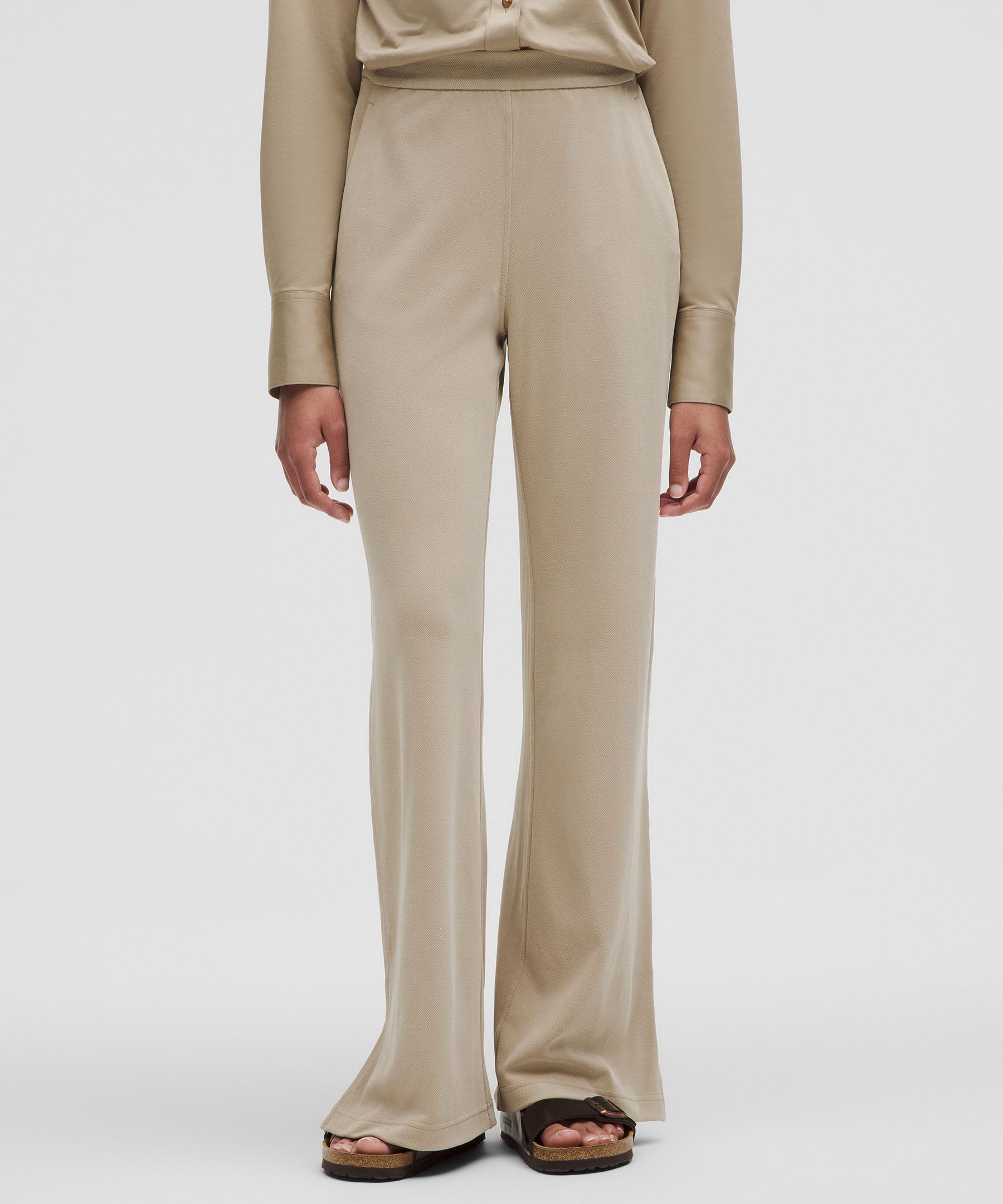 Lululemon Softstreme High-Rise Wide-Leg Pique Pant *Regular