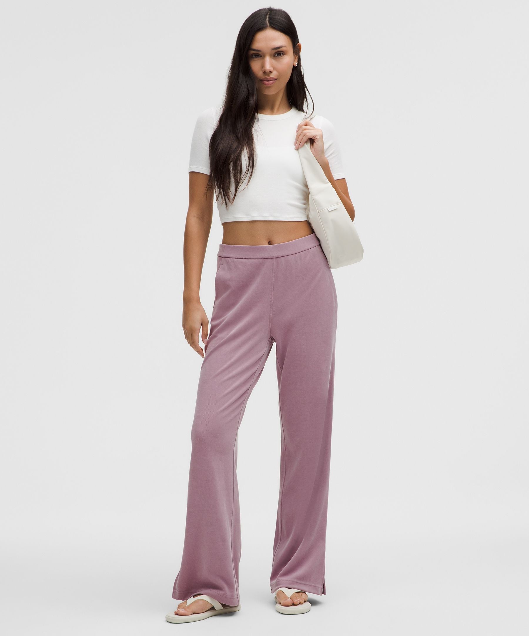 Lululemon Softstreme High-Rise Wide-Leg Pique Pant *Regular