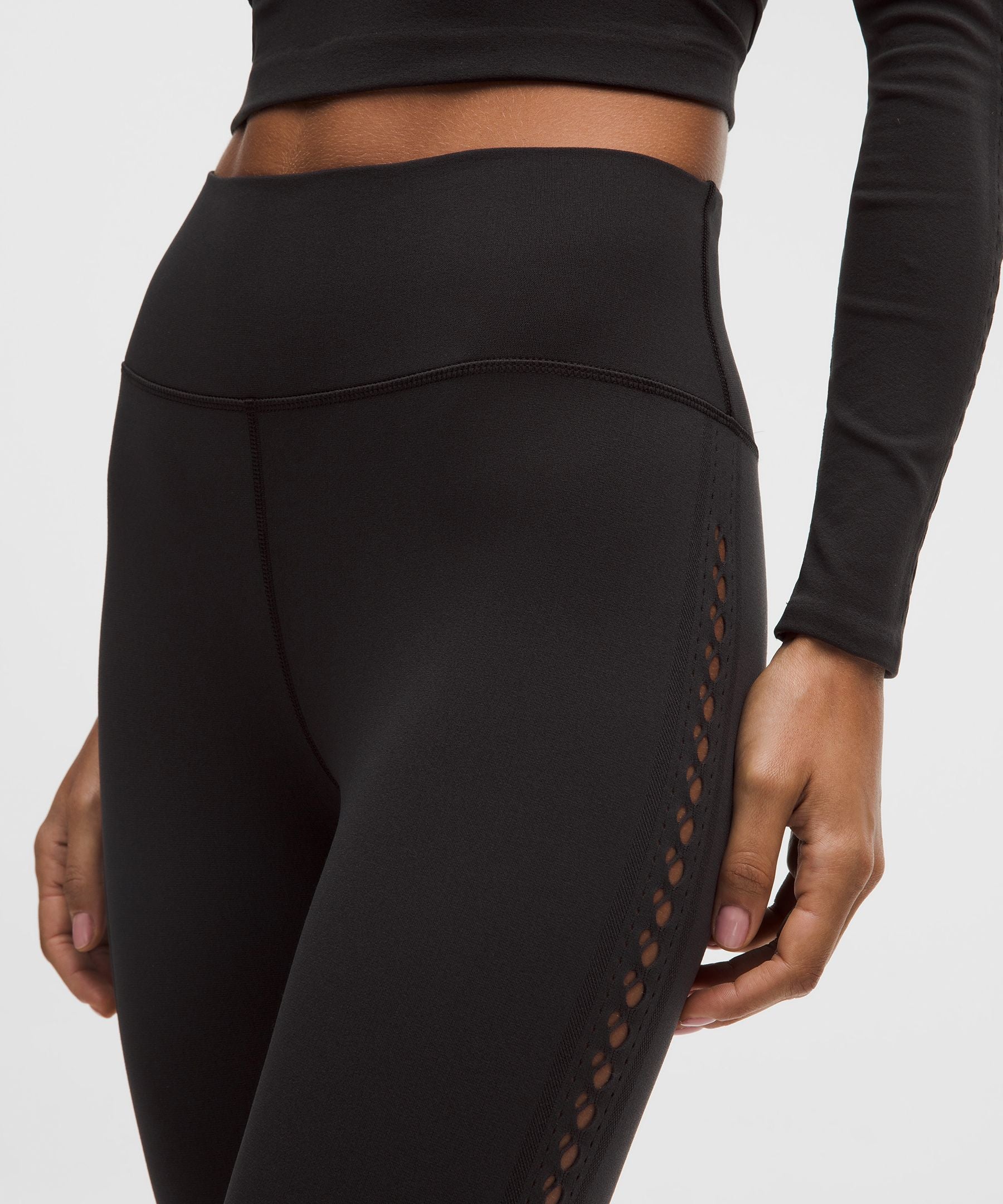 Lululemon Women's RevealKnit Eyelet High-Rise Tight *7/8 Length
