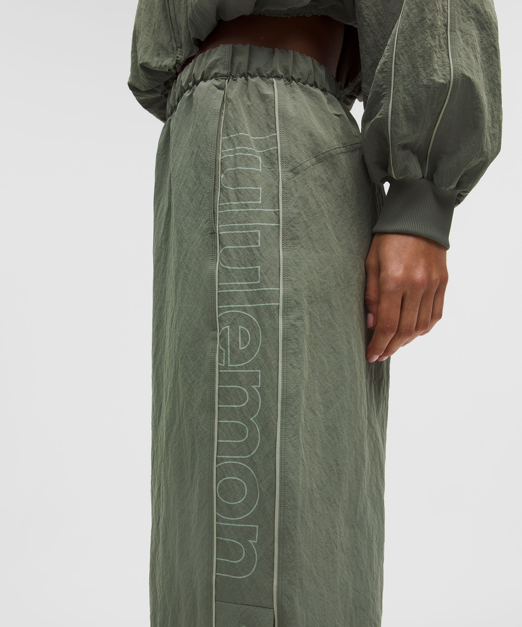 Lululemon Crinkle Nylon Mid-Rise Track Pant *Wordmark