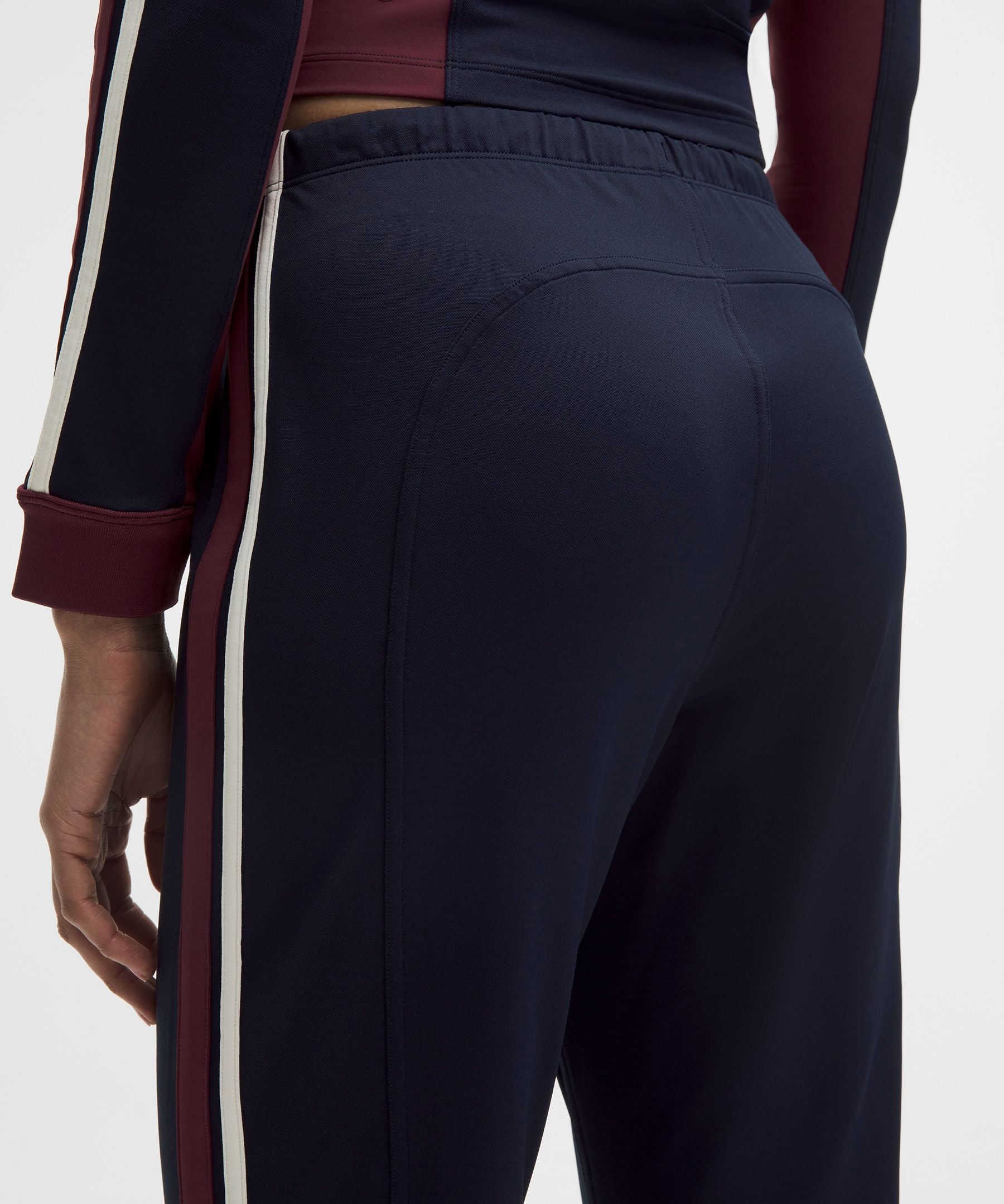 Lululemon Striped Slim-Fit Mid-Rise Track Pant