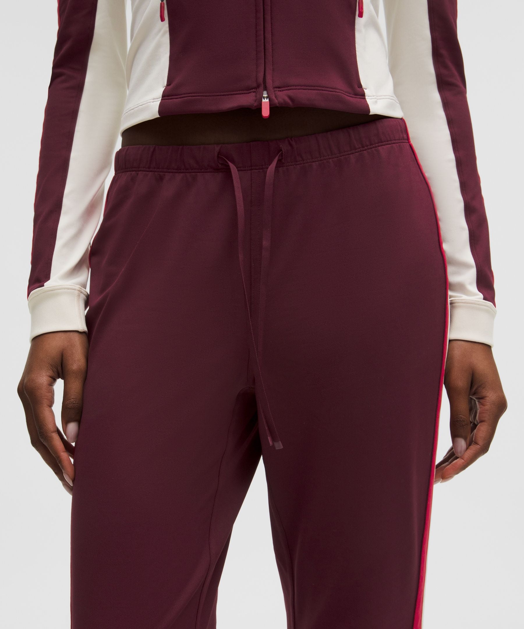 Lululemon Striped Slim-Fit Mid-Rise Track Pant