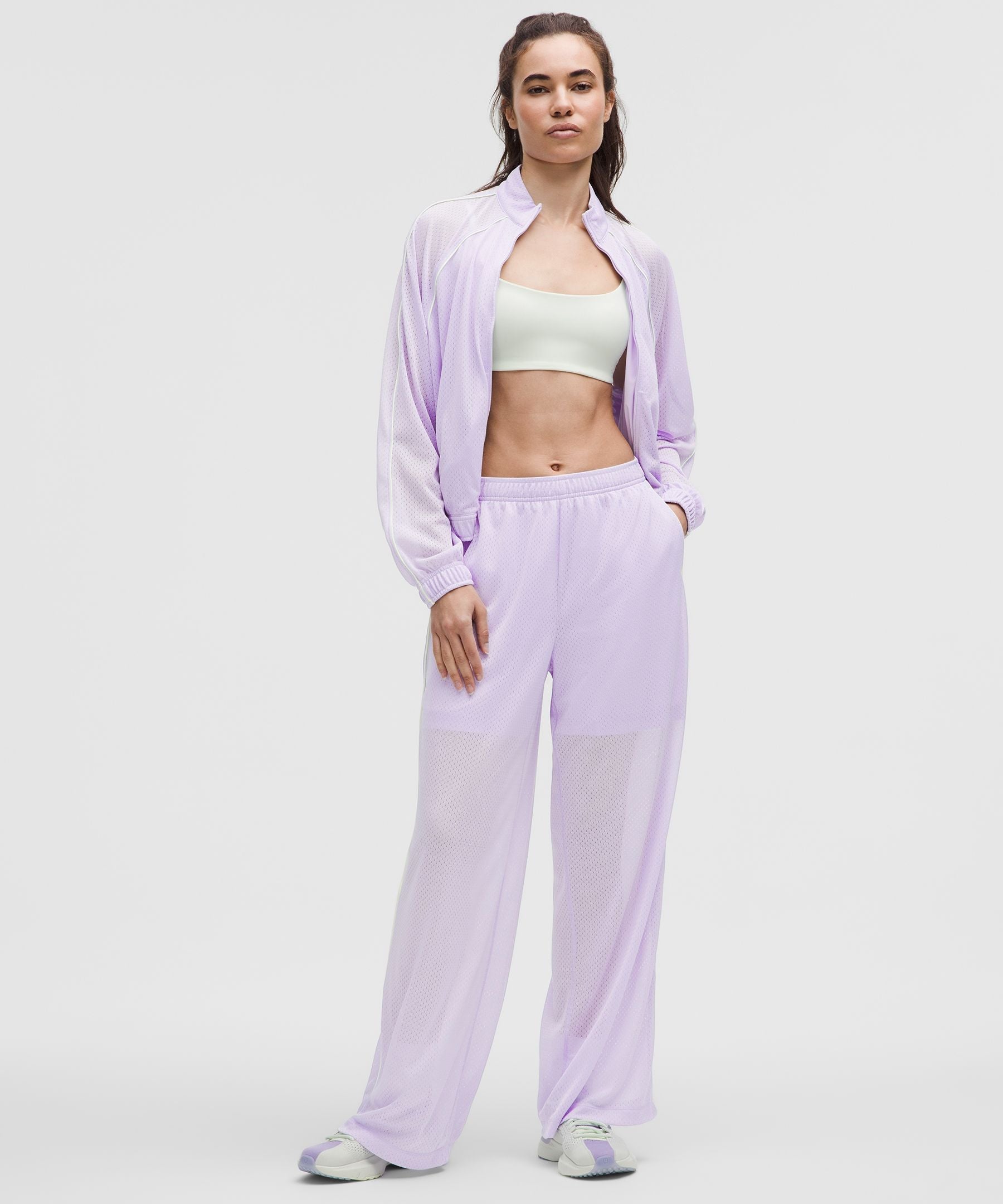 Lululemon Mesh High-Rise Wide-Leg Training Pant