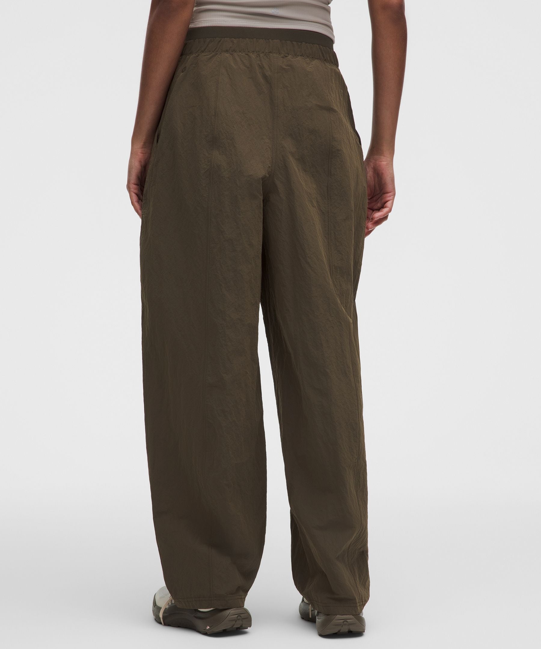Lululemon Crinkle Nylon Mid-Rise Barrel-Leg Pant *Short