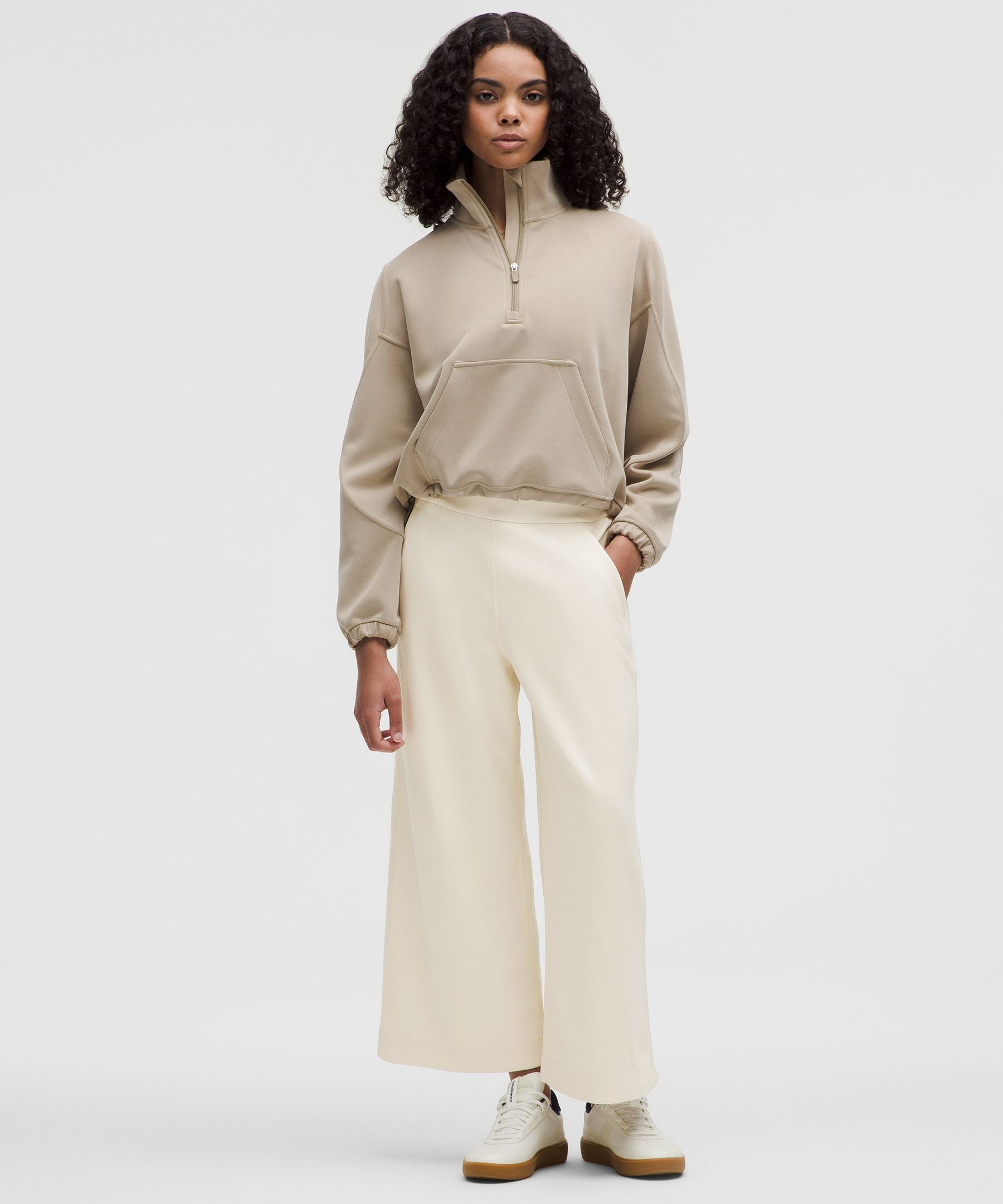 Lululemon Softstreme High-Rise Wide-Leg Cropped Pant