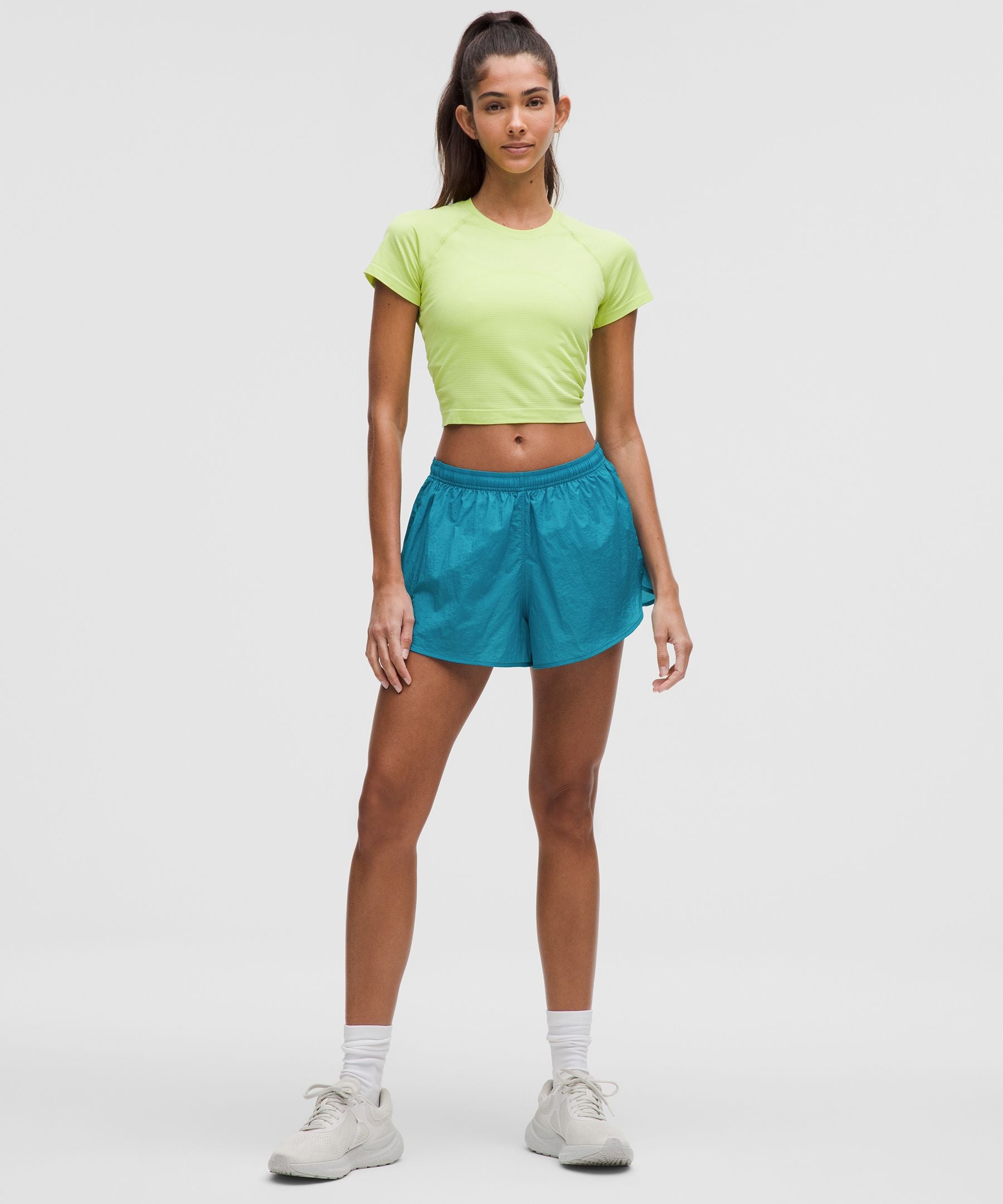 Lululemon Women's Dolphin-Hem Mid-Rise Running Short 3"