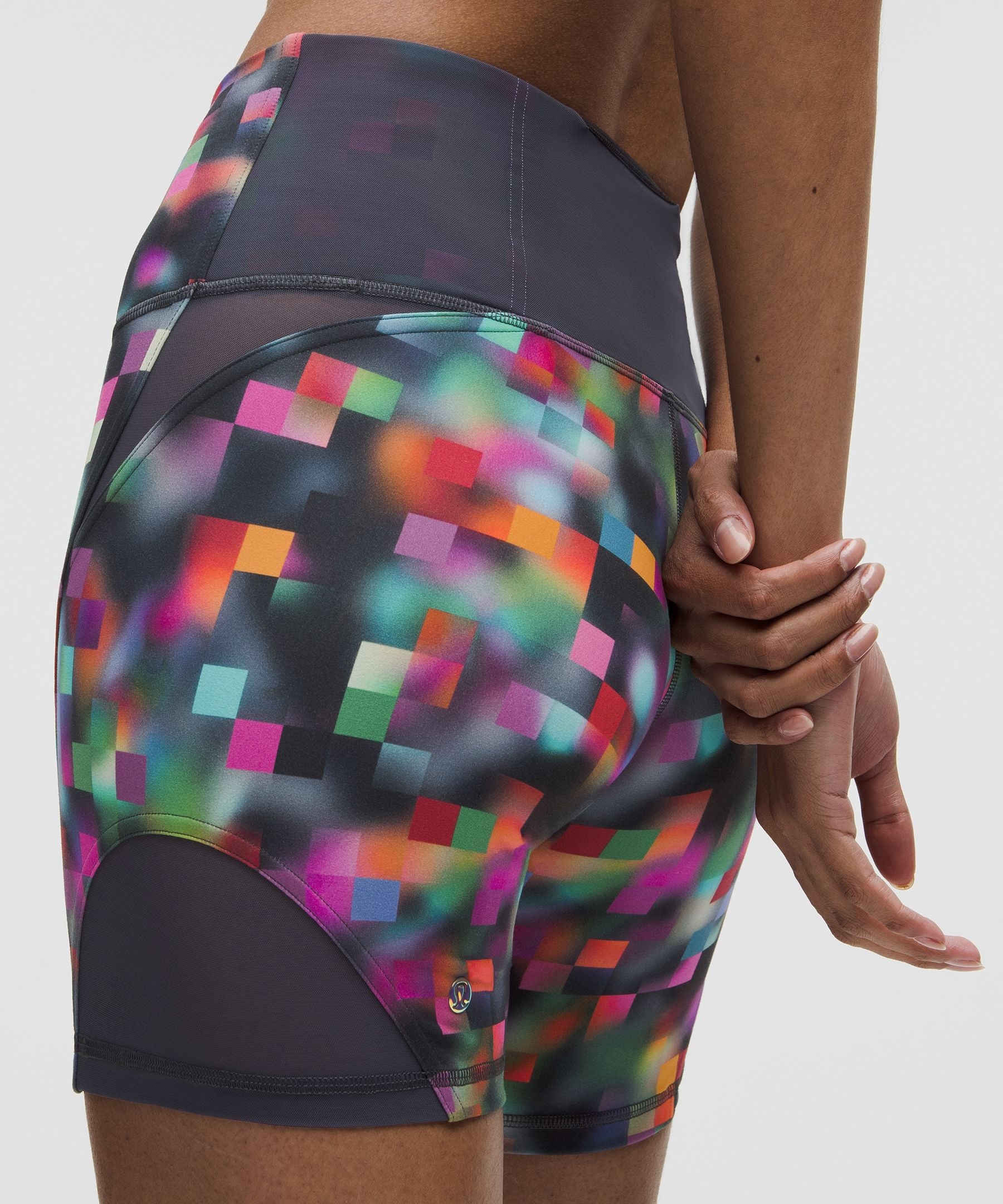Lululemon Women's Wunder Train Mesh Panel High-Rise Short 6" *Pride