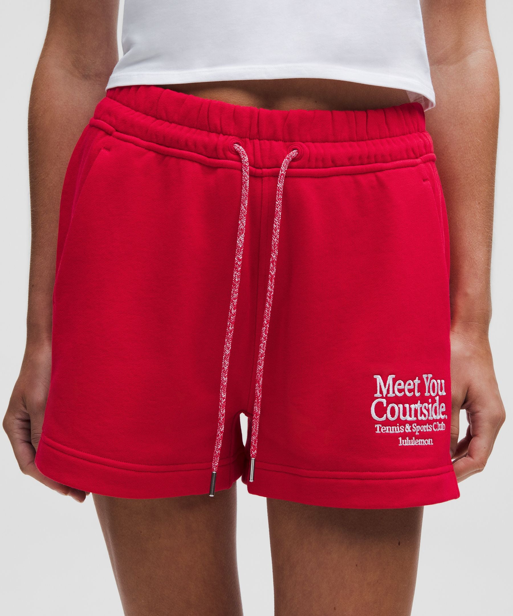 Lululemon Women's French Terry Mid-Rise Tennis Short *Graphic