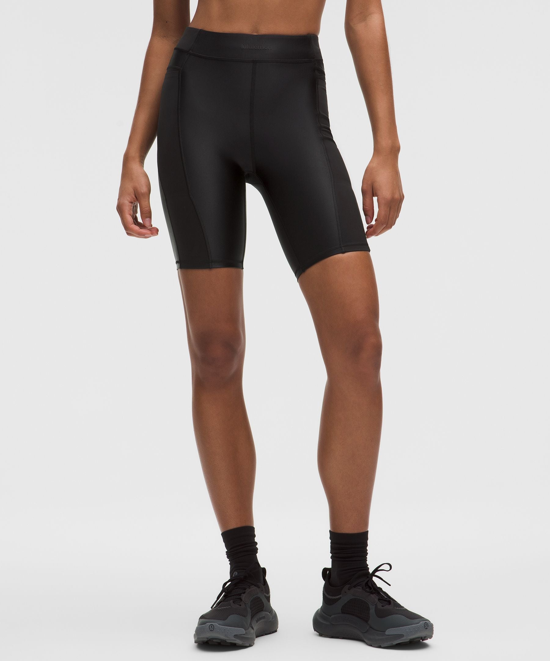 Lululemon Women's Satin Shine Panelled High-Rise Short 8" *Wordmark