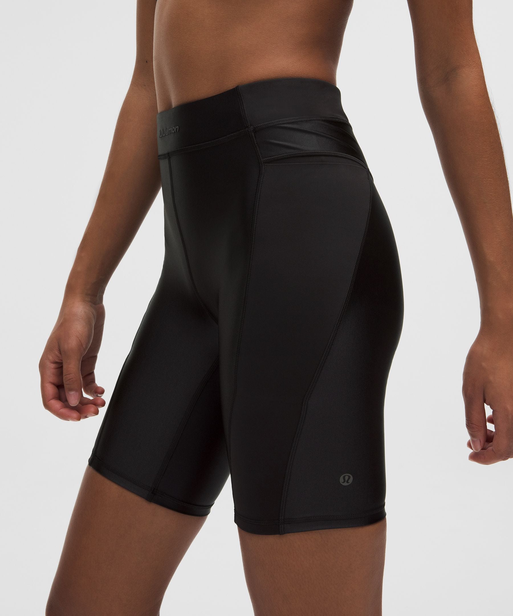 Lululemon Women's Satin Shine Panelled High-Rise Short 8" *Wordmark